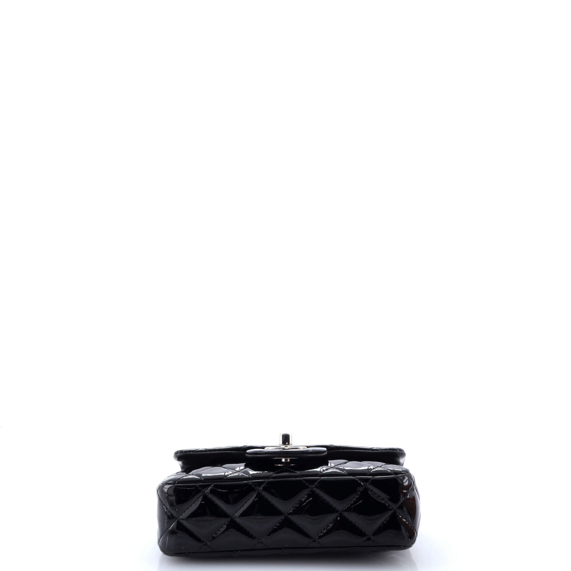 Chanel Classic Single Flap Bag Quilted Patent Extra Mini