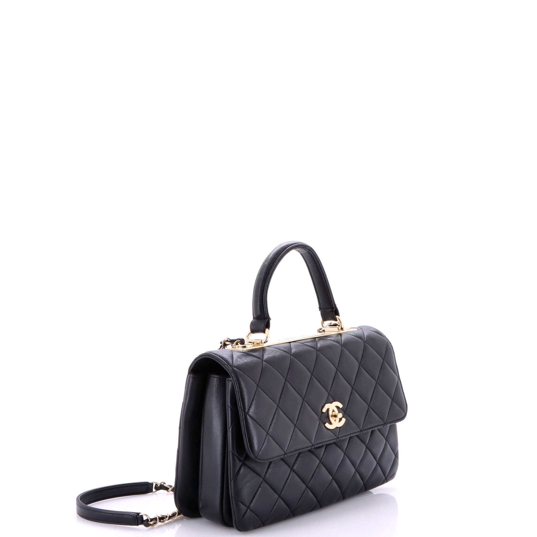Chanel Trendy CC Top Handle Bag Quilted Lambskin Medium