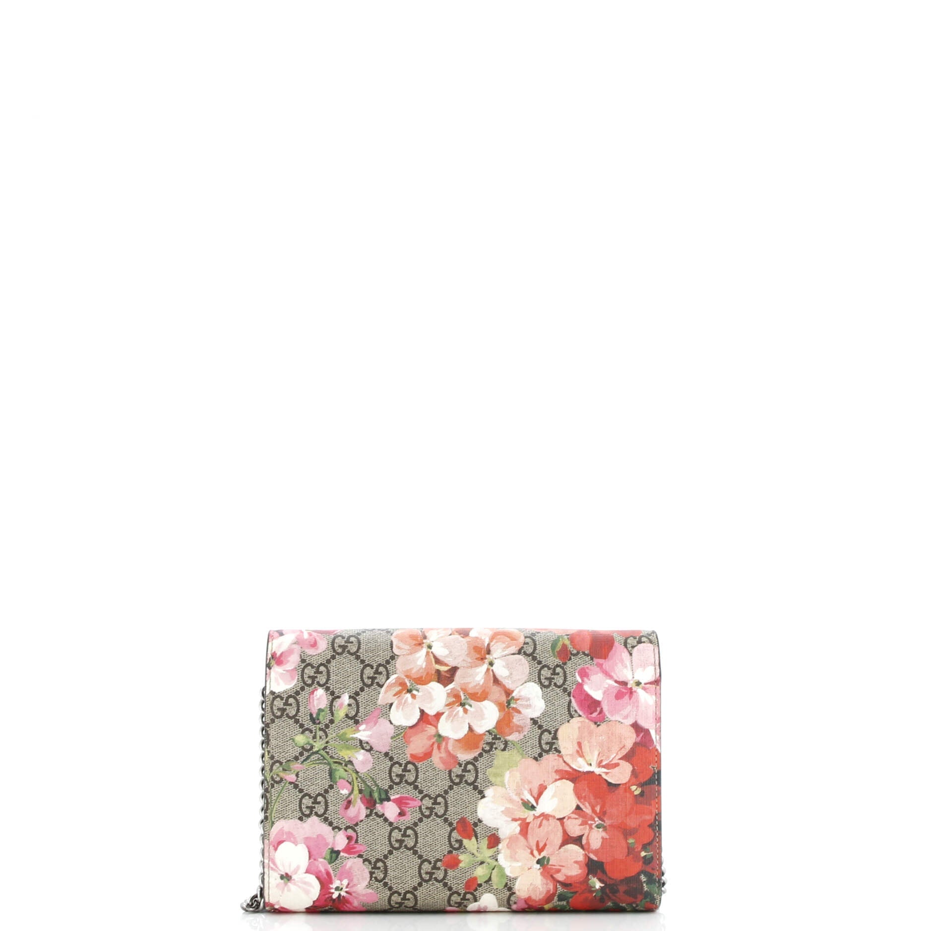 Gucci Dionysus Chain Wallet Blooms Print GG Coated Canvas Small
