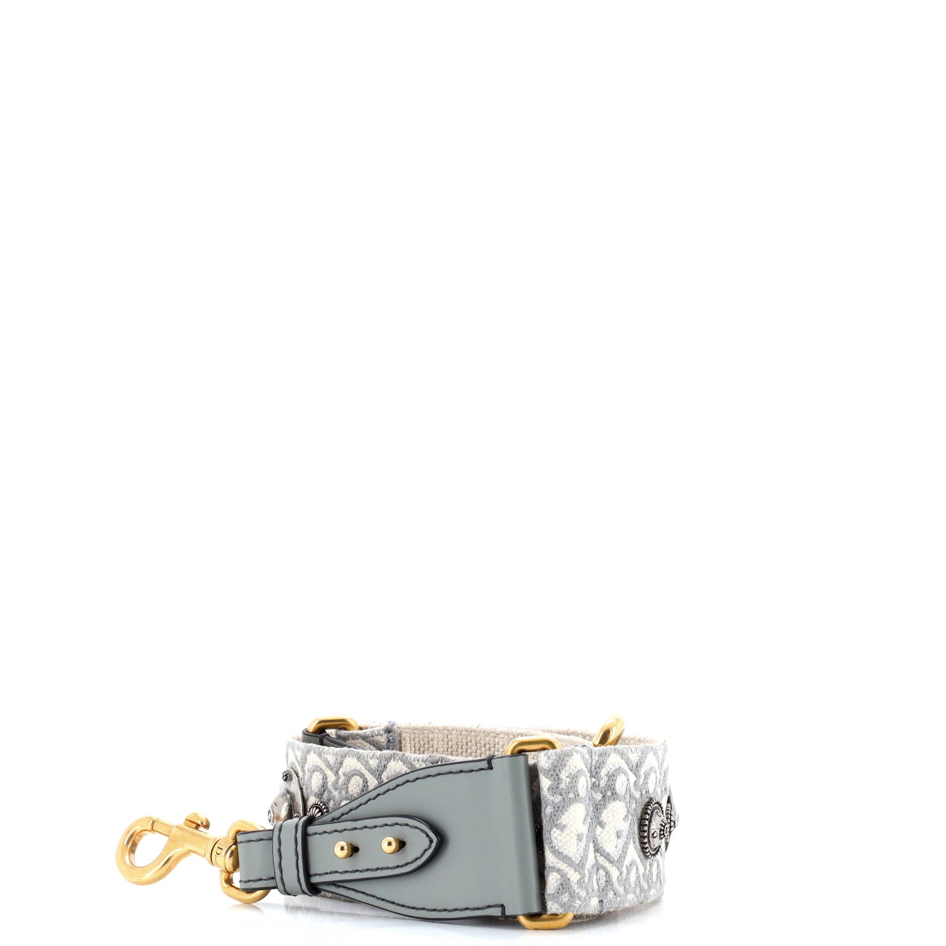 Christian Dior Shoulder Strap Embellished Oblique Canvas