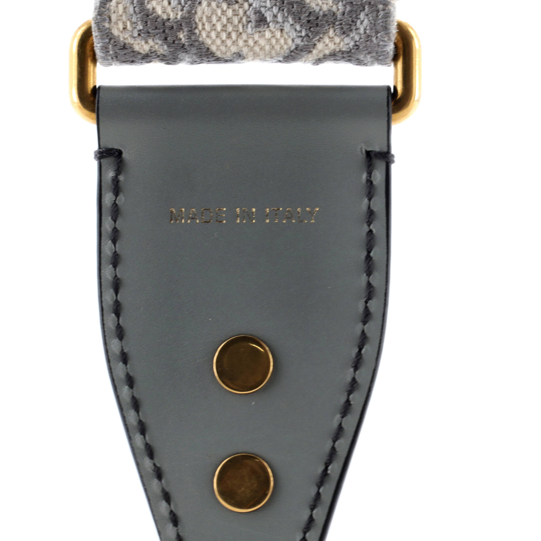 Christian Dior Shoulder Strap Embellished Oblique Canvas