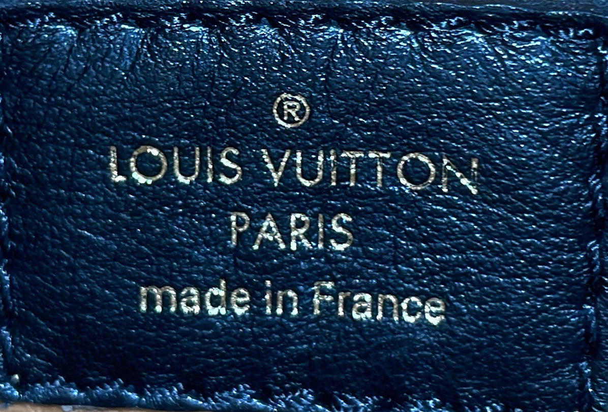 Louis Vuitton On My Side Tote Leather with Monogram Canvas MM