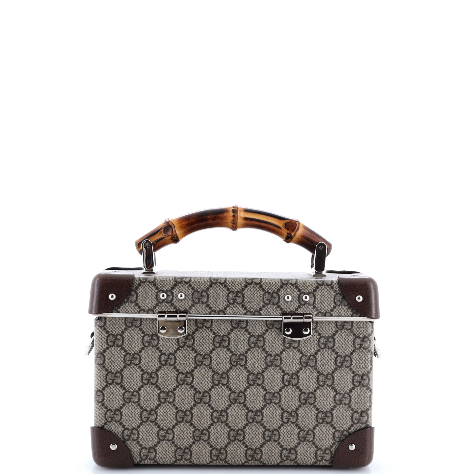 Gucci Bamboo Globe-Trotter Vanity Case GG Coated Canvas