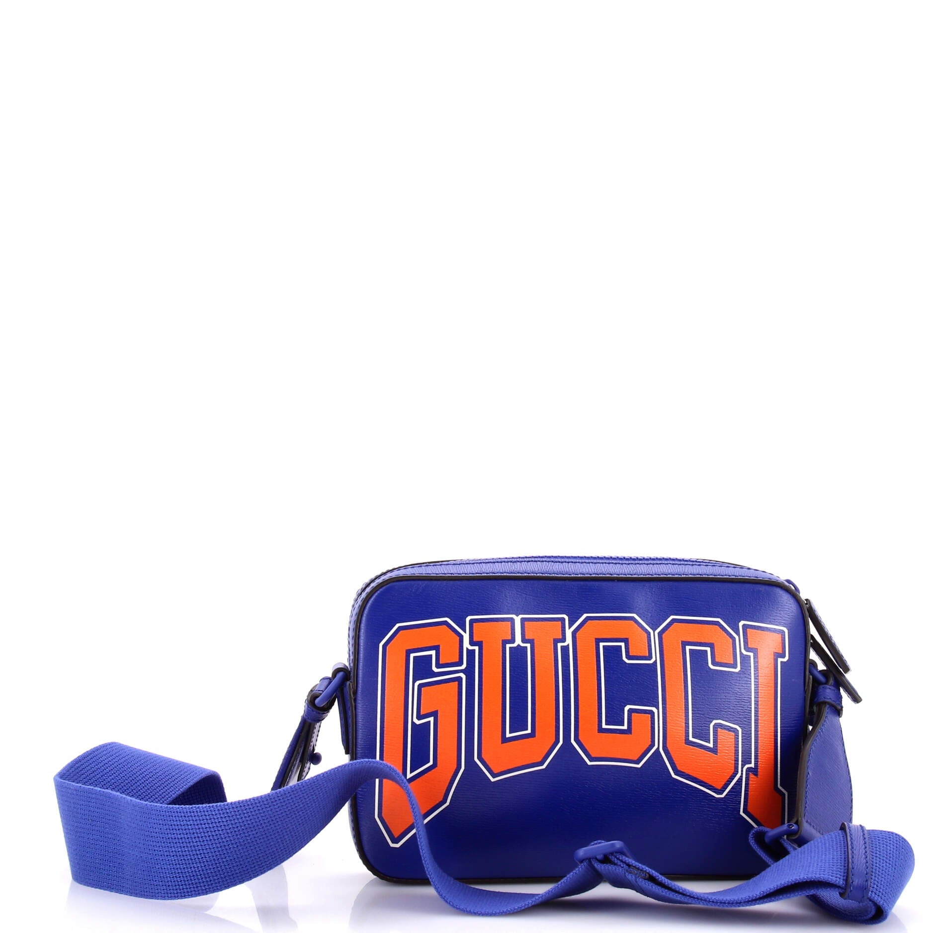 Gucci NY Dragons Camera Crossbody Bag Printed Leather Small