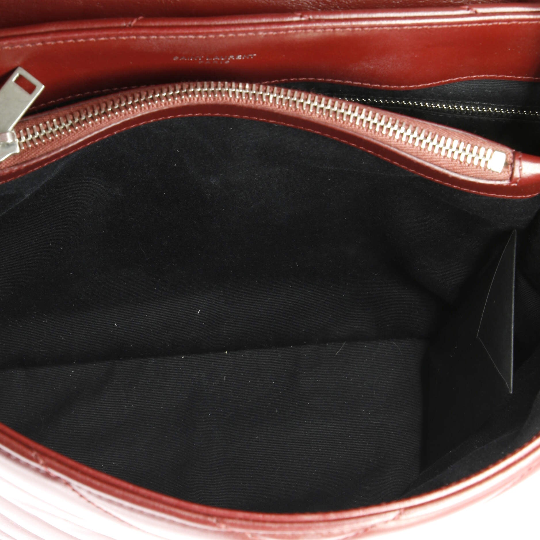 Saint Laurent Loulou Shoulder Bag Matelasse Chevron Leather Medium