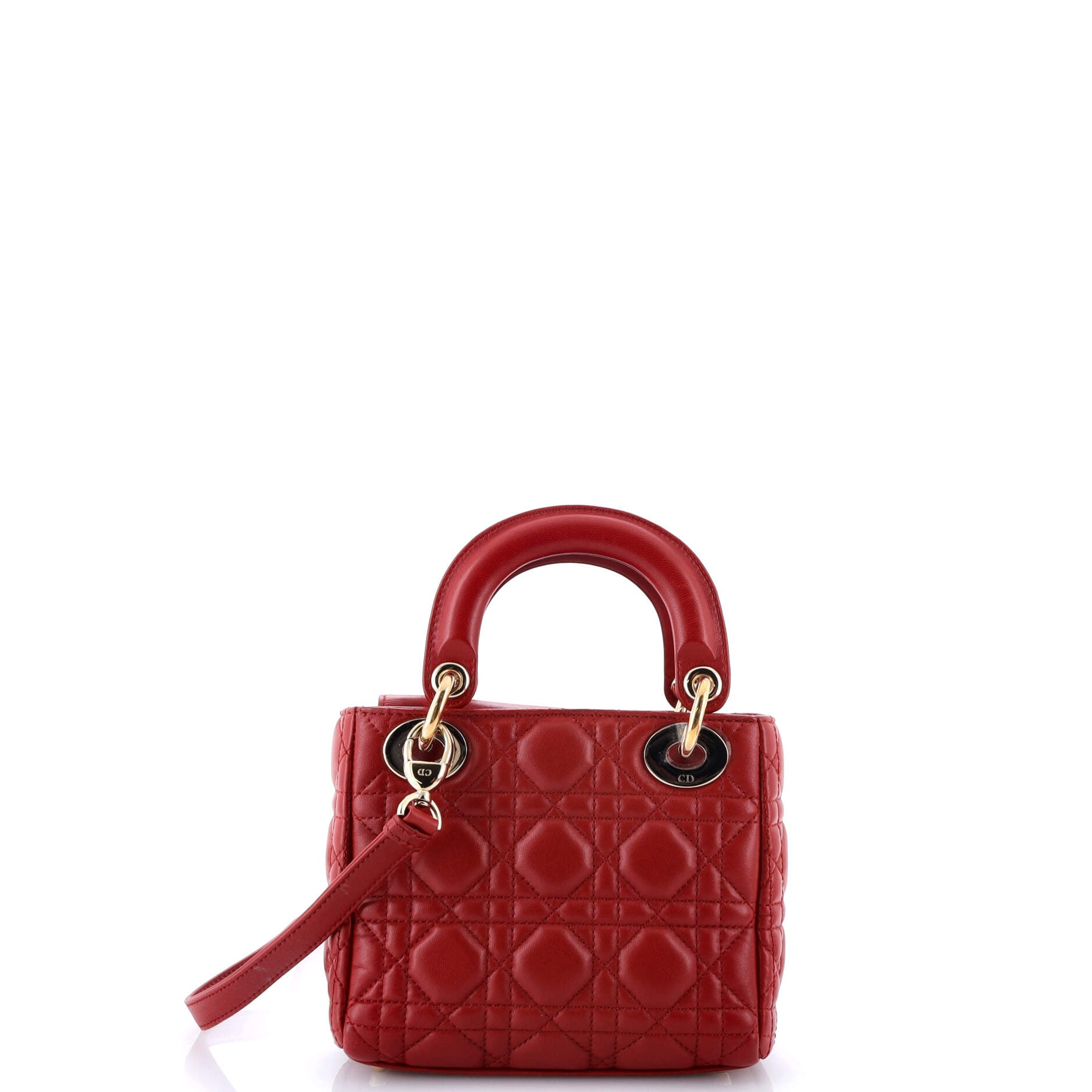 Christian Dior Lady Dior Bag Cannage Quilt Lambskin Mini