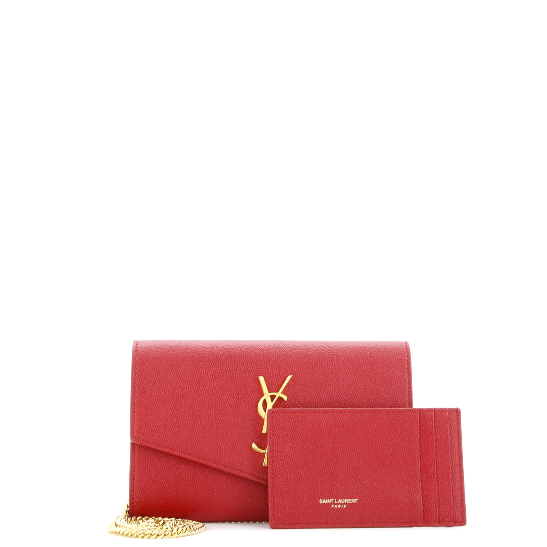 Saint Laurent Uptown Chain Wallet Leather