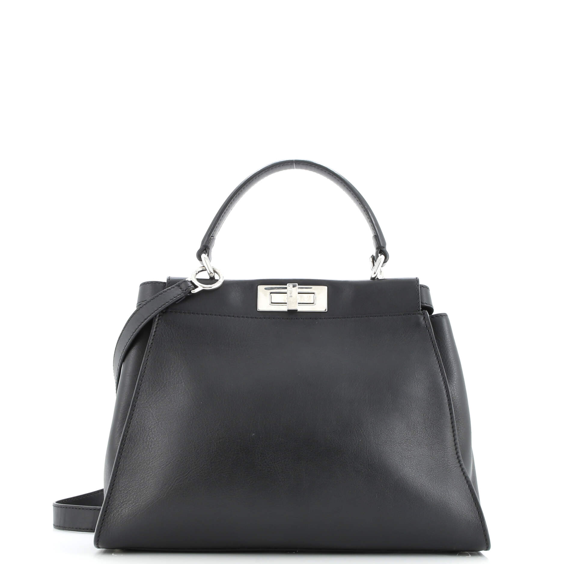 Fendi Monster Peekaboo Bag Calfskin and Python Regular