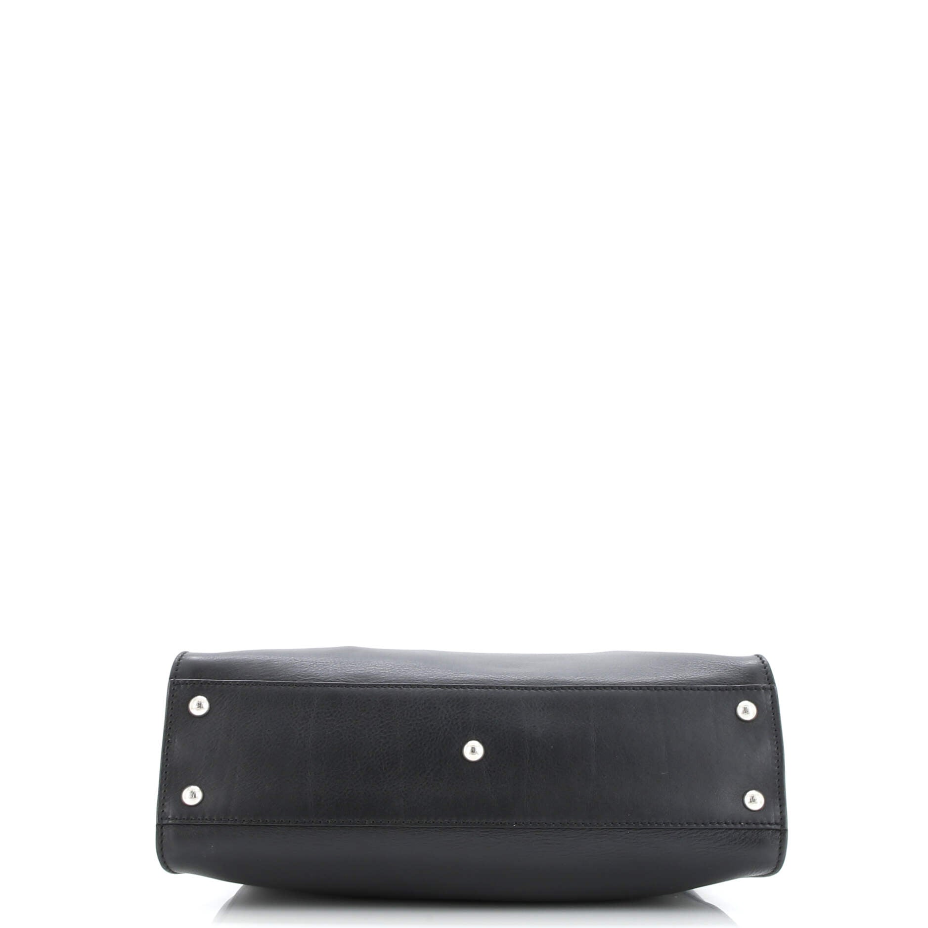 Fendi Monster Peekaboo Bag Calfskin and Python Regular