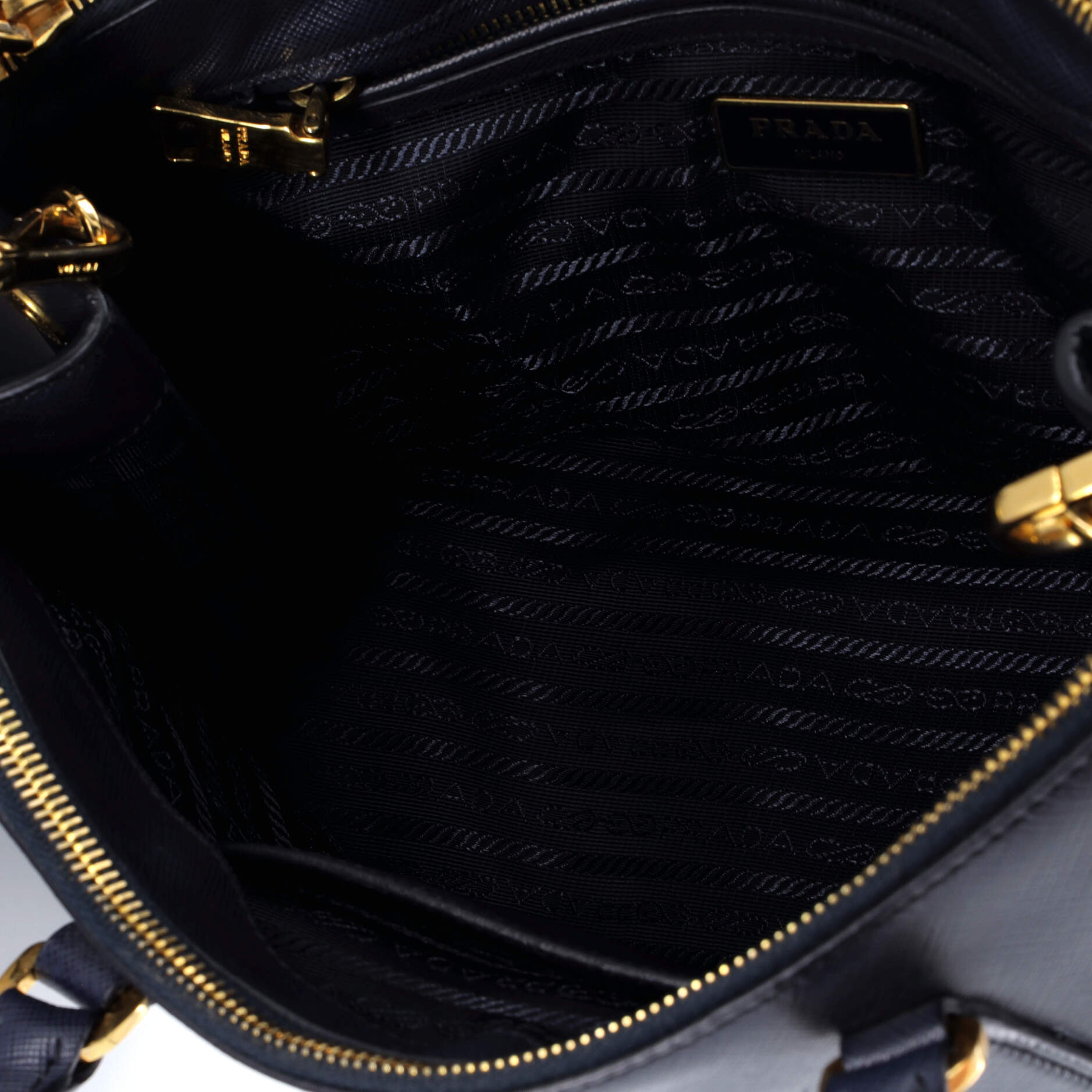 Prada Galleria Double Zip Tote Saffiano Leather Medium