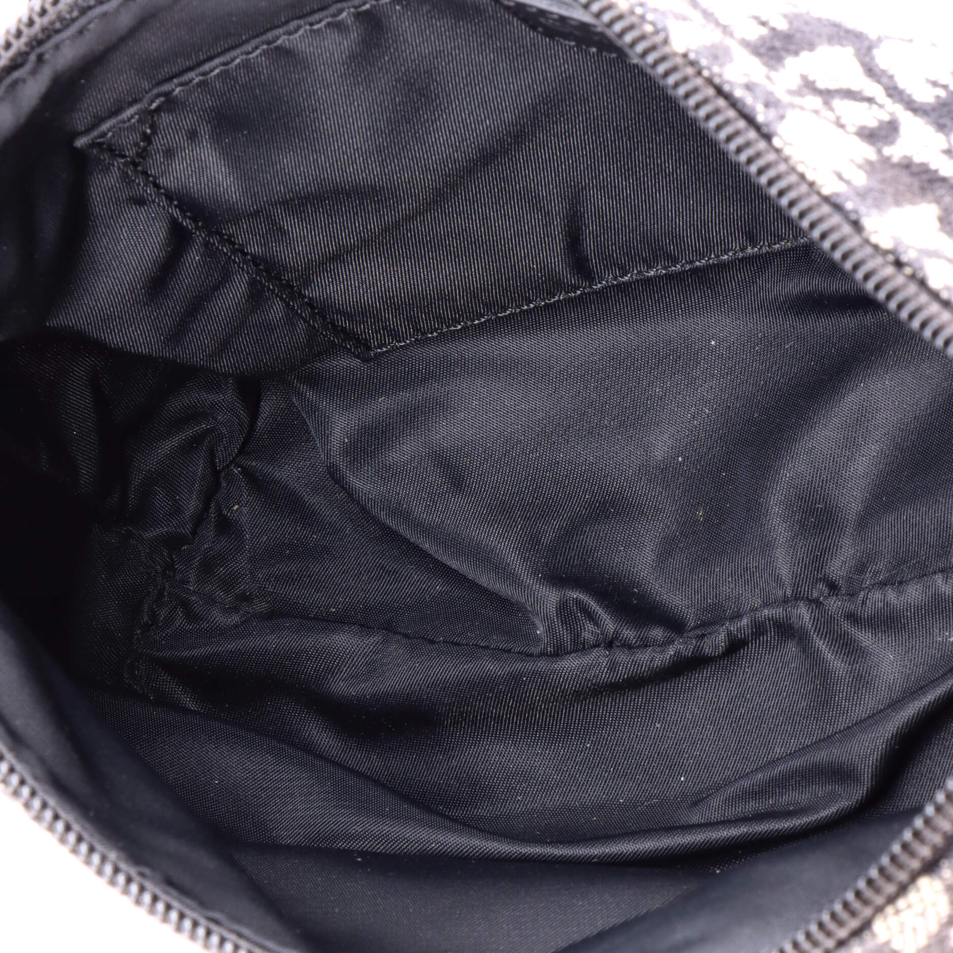 Christian Dior Vintage Trotter Pochette Shoulder Bag Diorissimo Canvas Small