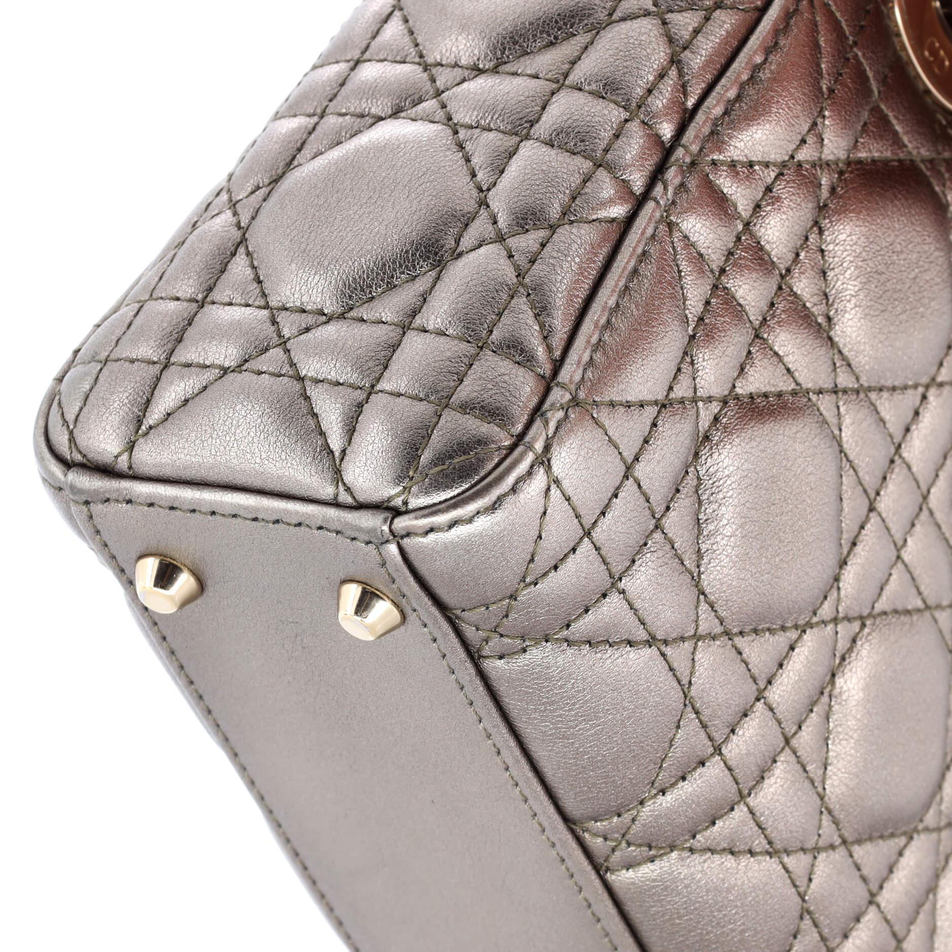 Christian Dior Lady Dior Chain Bag Cannage Quilt Lambskin Mini