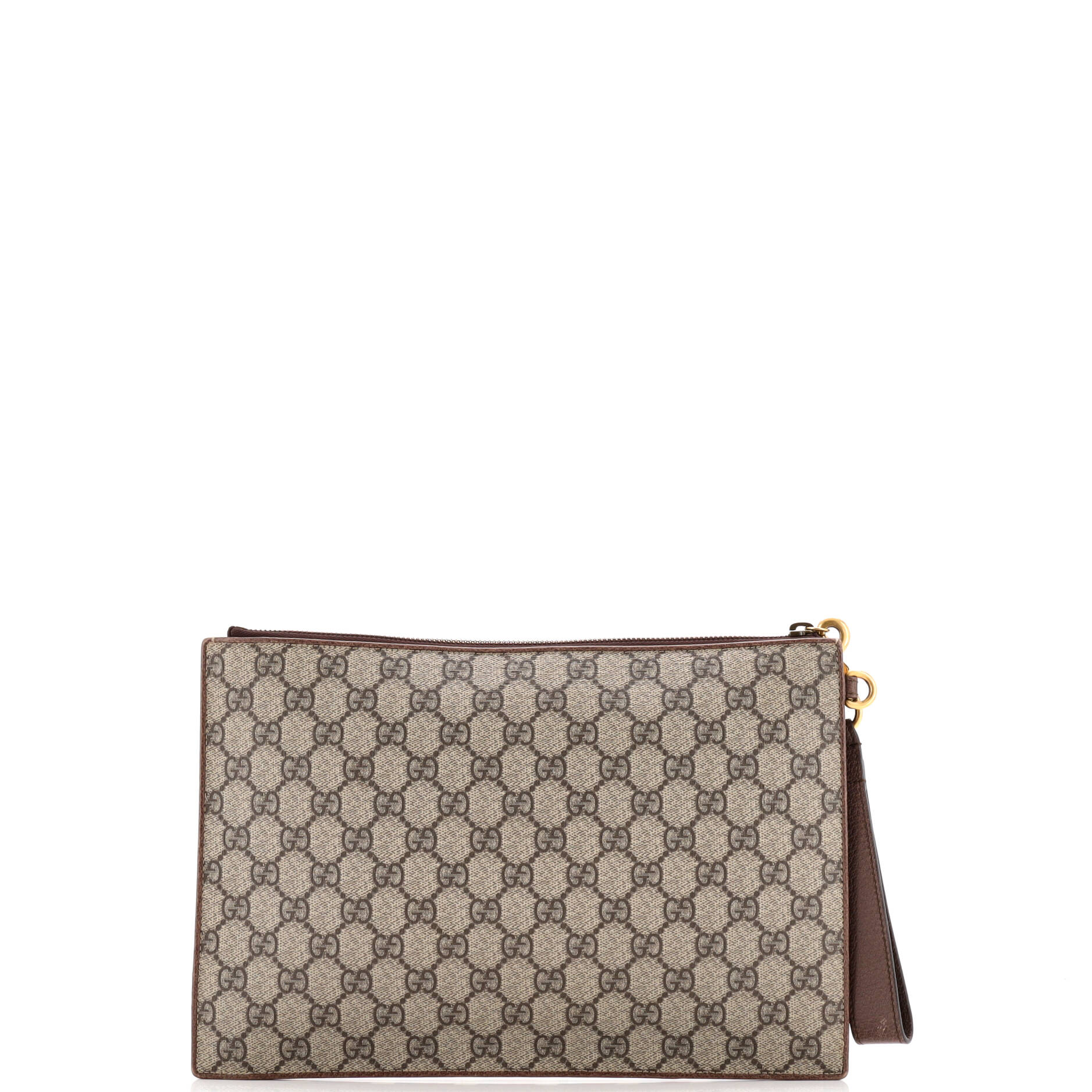 Gucci Courrier Pouch GG Coated Canvas with Applique