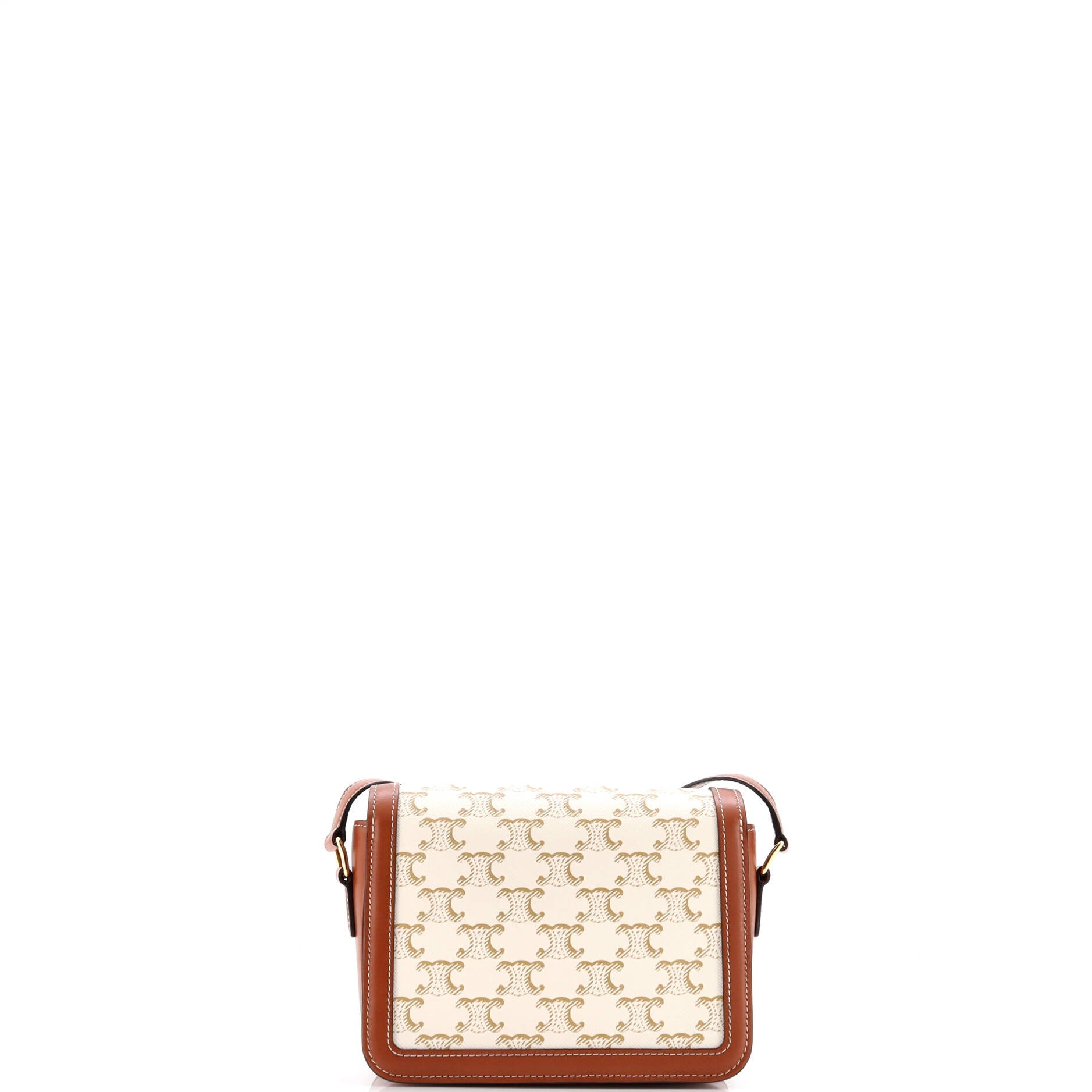 Celine Triomphe Shoulder Bag Triomphe Coated Canvas Teen