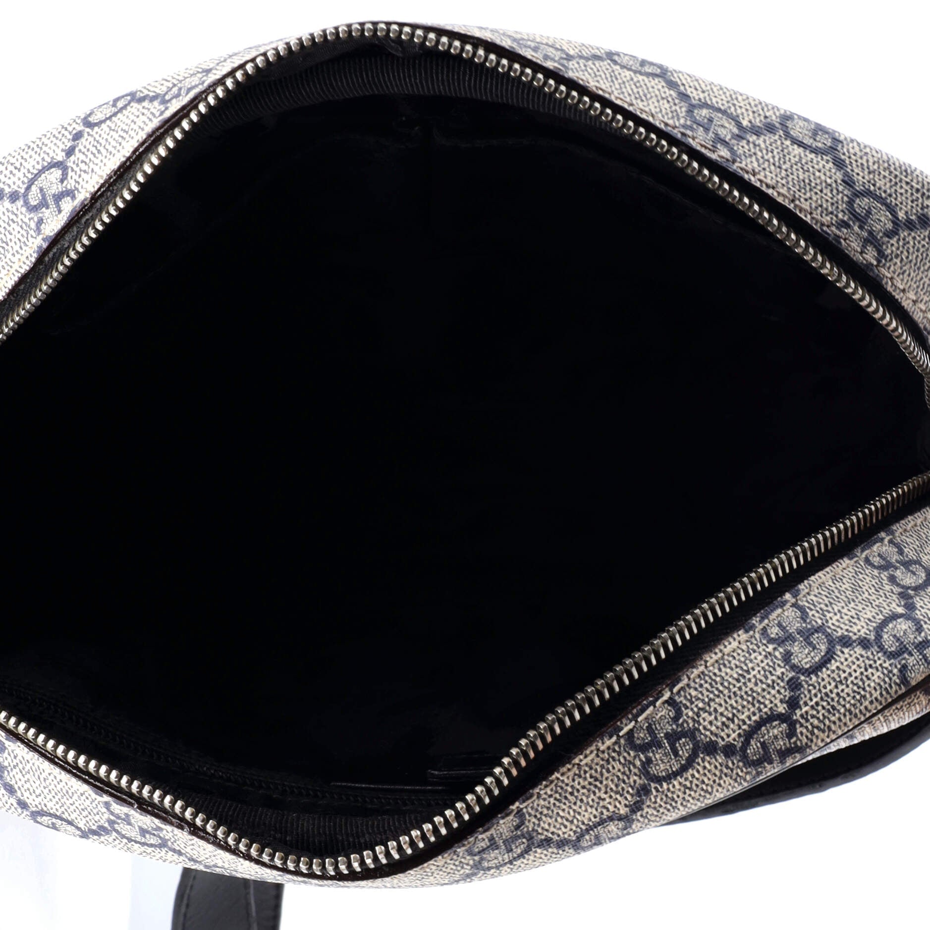 Gucci Front Zip Messenger GG Coated Canvas Medium