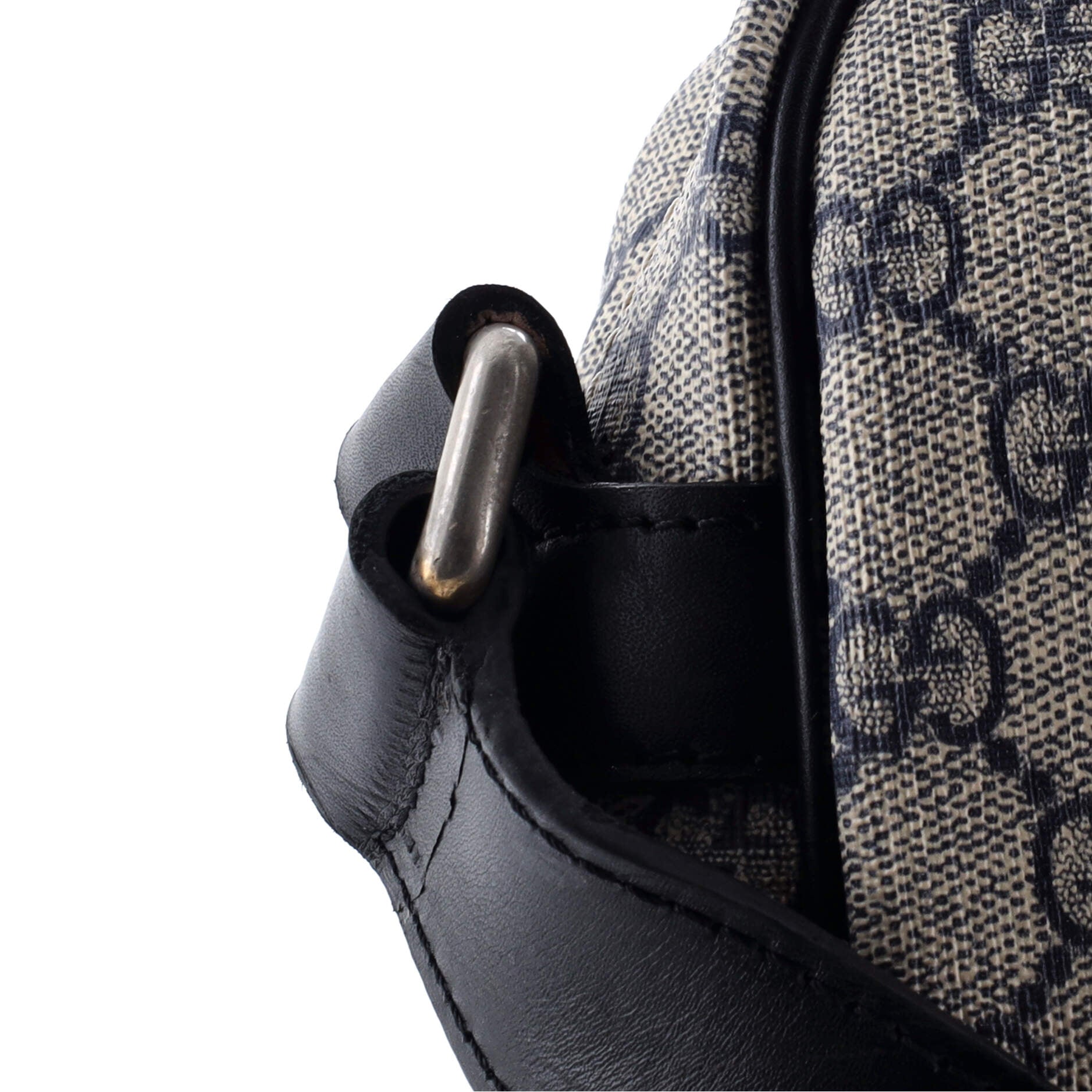 Gucci Front Zip Messenger GG Coated Canvas Medium