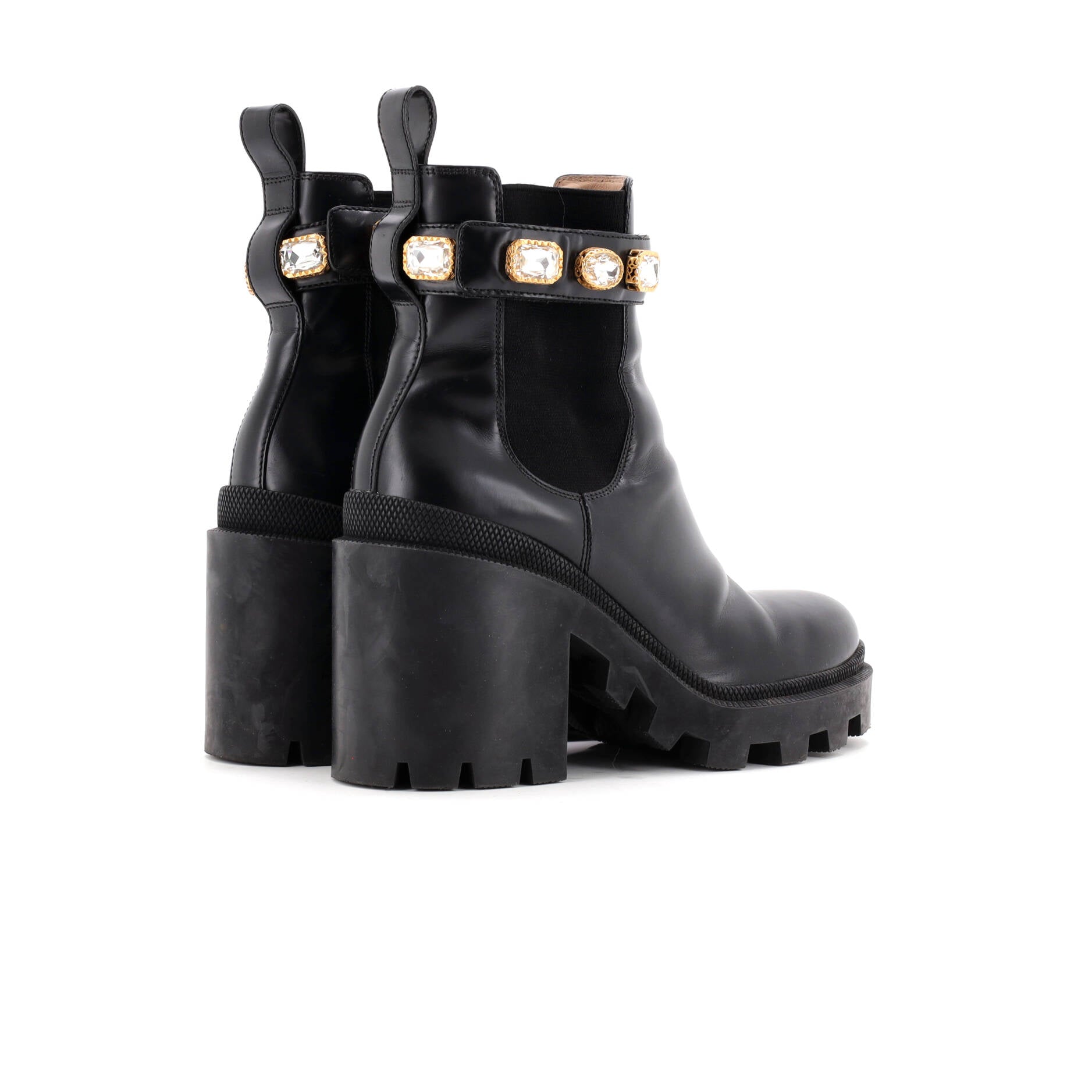 Gucci Women's Trip Boots Embellished Leather