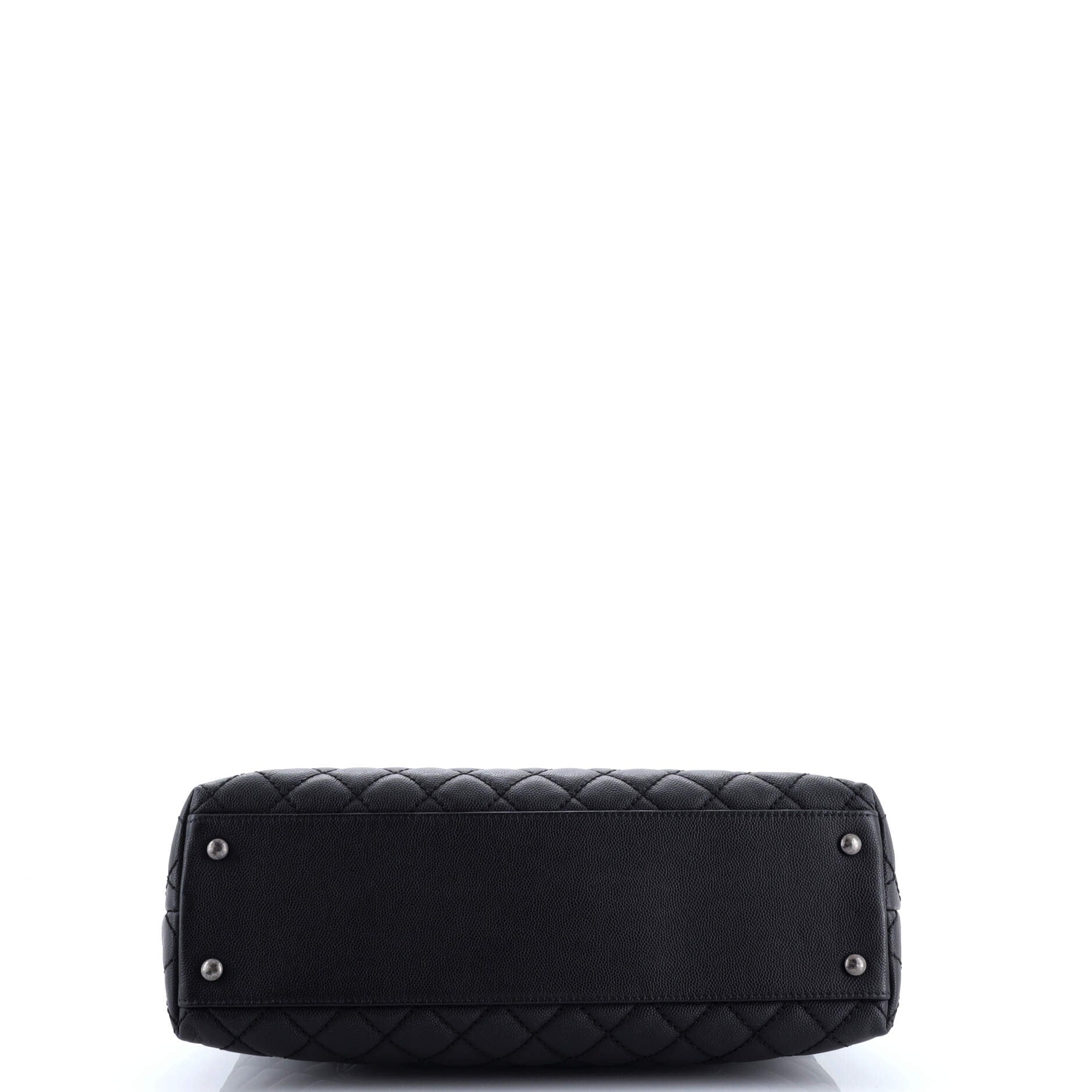 Chanel Coco Top Handle Bag Quilted Caviar Medium