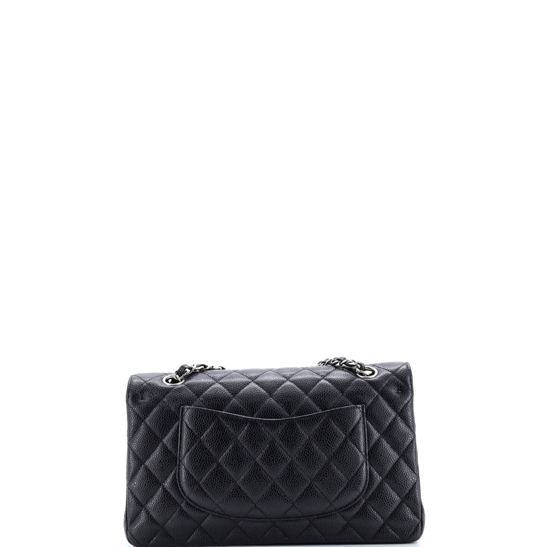 Chanel Classic Double Flap Bag Quilted Caviar Medium