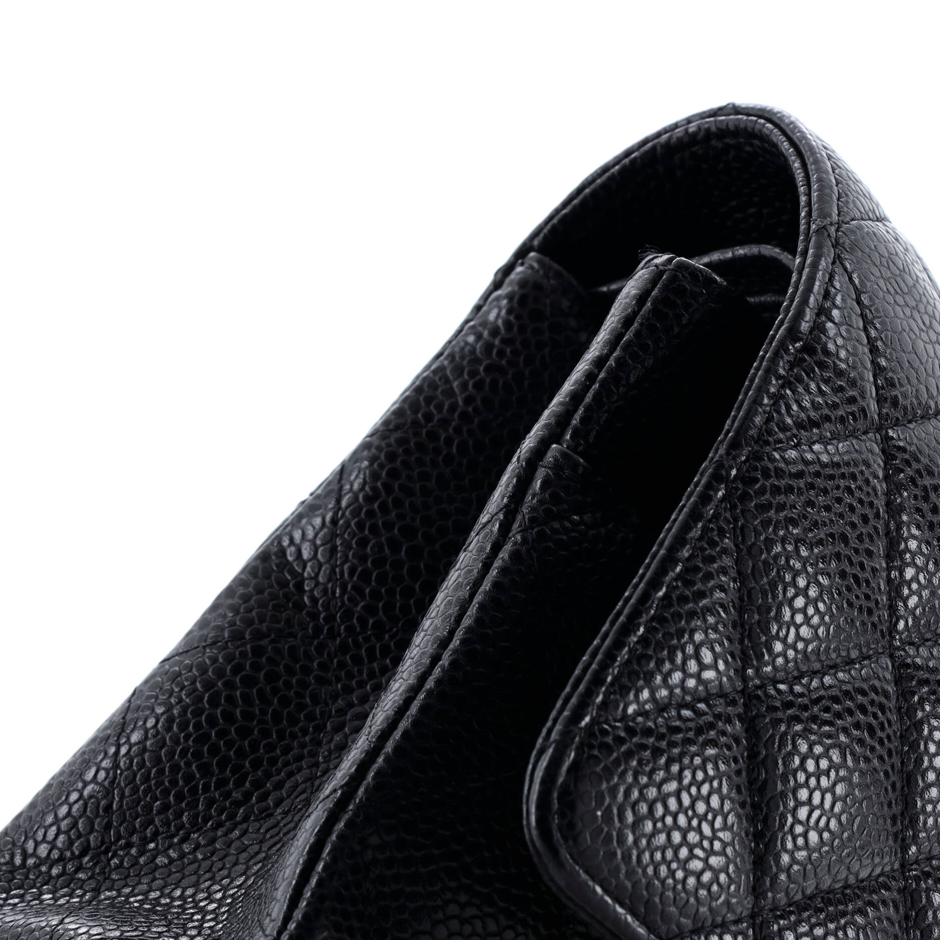 Chanel Classic Double Flap Bag Quilted Caviar Medium