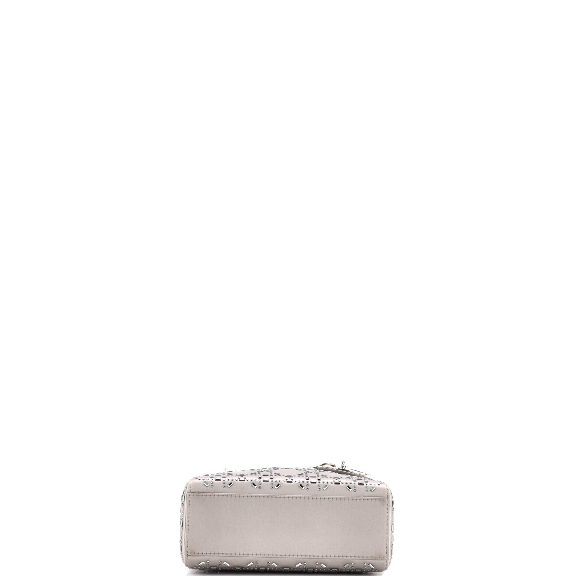 Christian Dior Lady Dior Bag Crystal Embellished Cannage Quilt Satin Mini