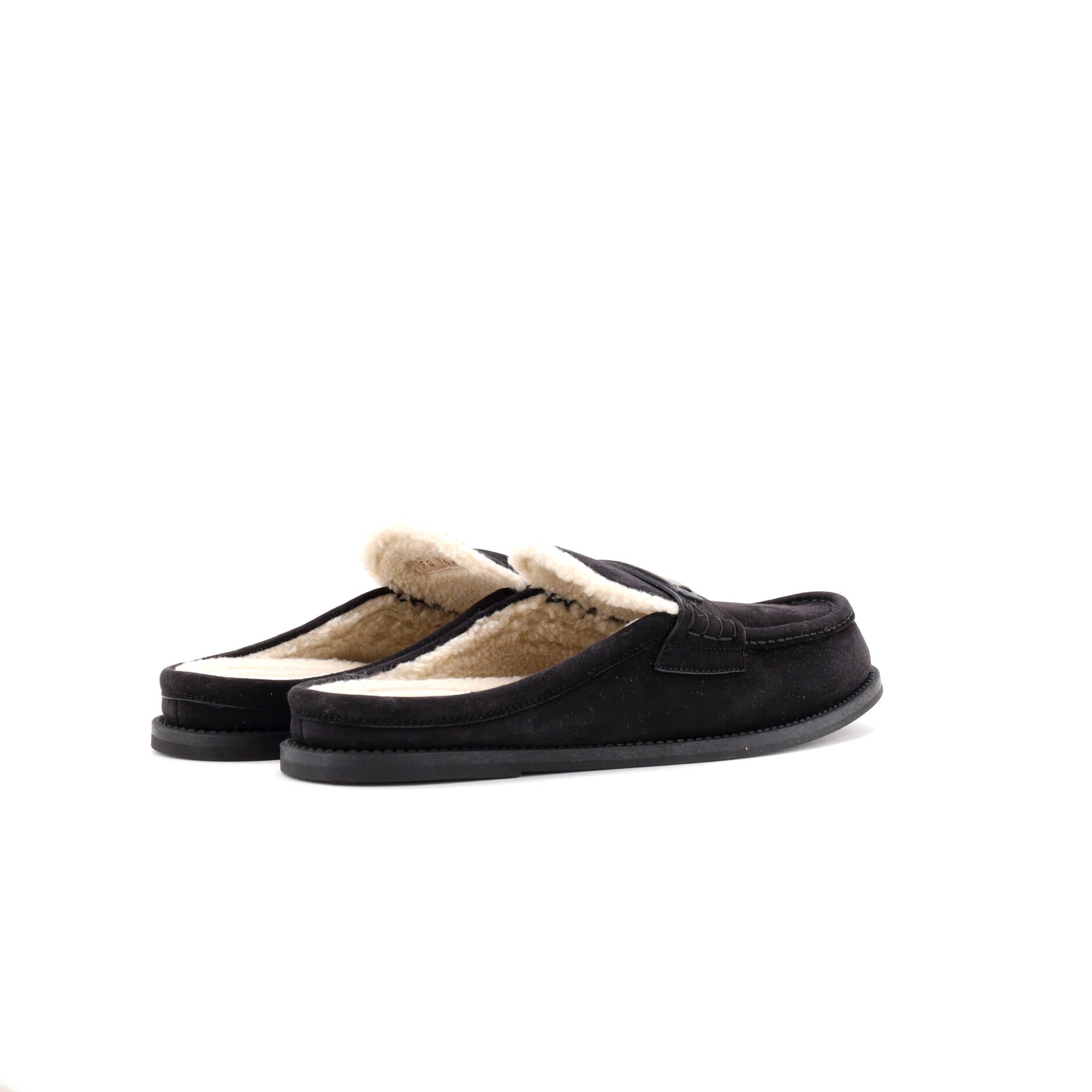 Christian Dior Women's Boy Mules Suede with Shearling