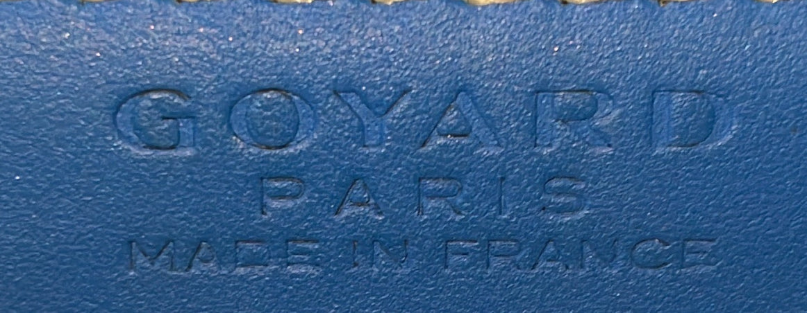 Goyard Saigon Top Handle Bag Coated Canvas with Leather PM
