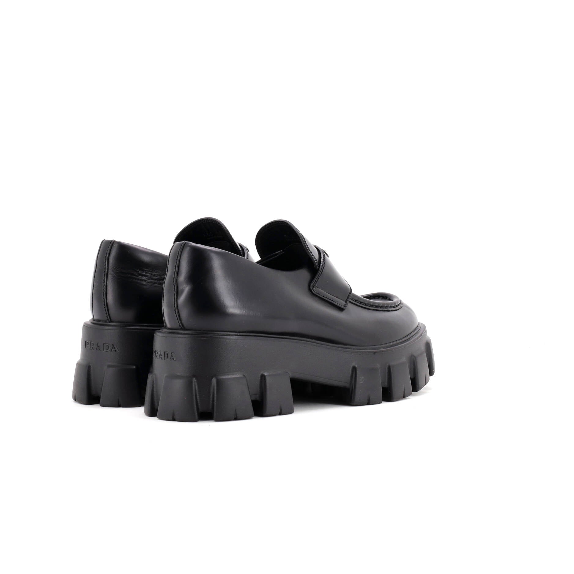 Prada Women's Monolith Loafers Leather