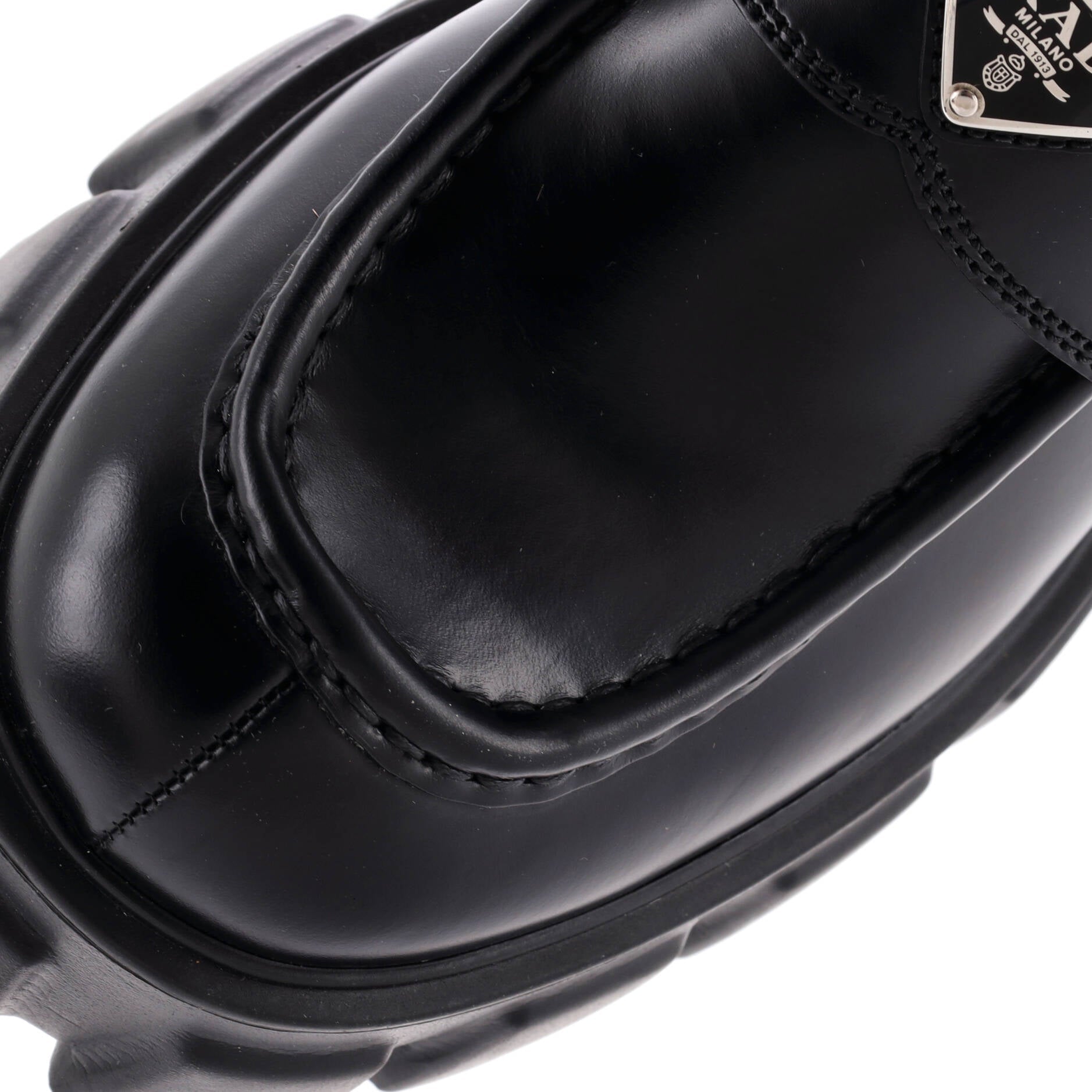 Prada Women's Monolith Loafers Leather