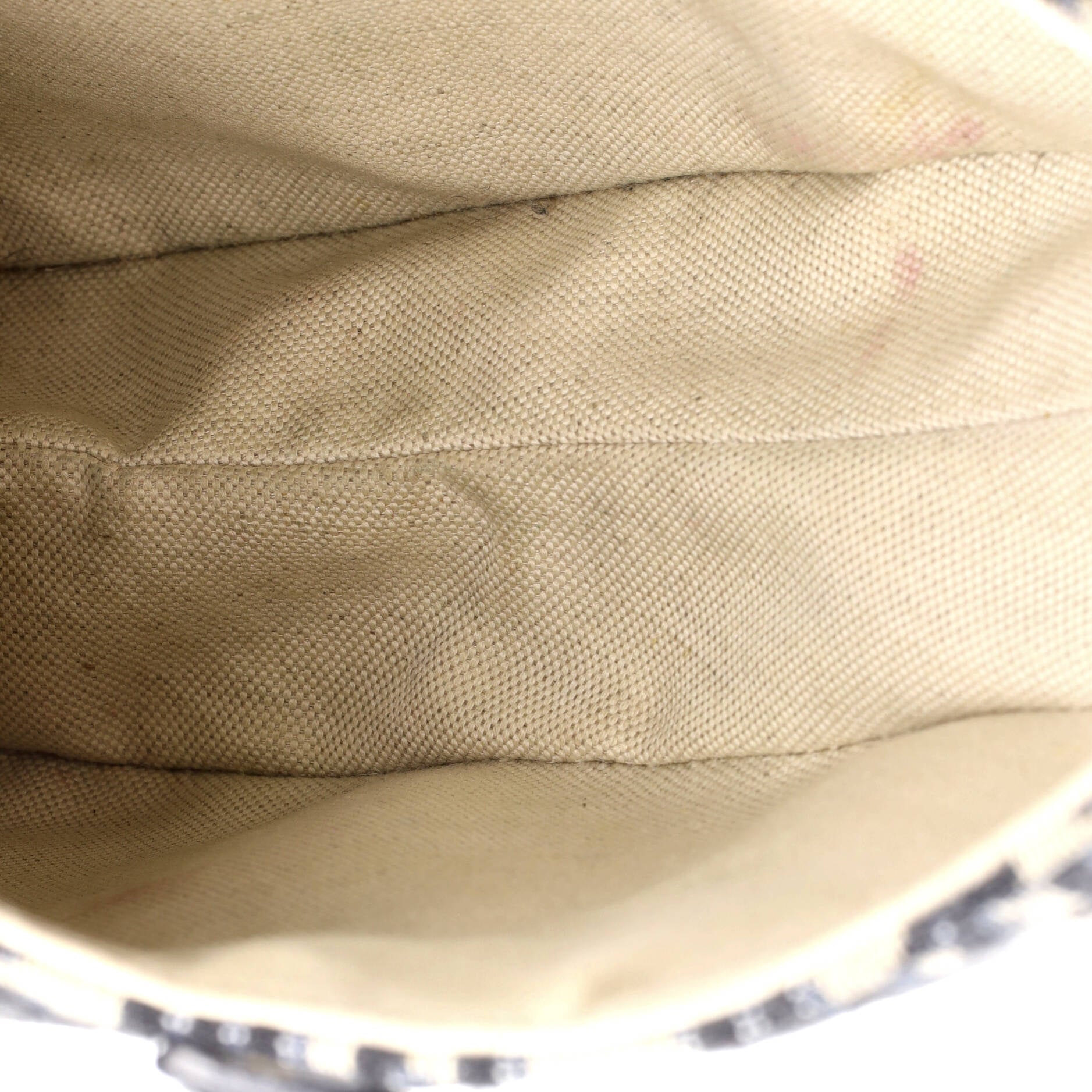 Christian Dior Saddle Handbag Oblique Canvas Medium