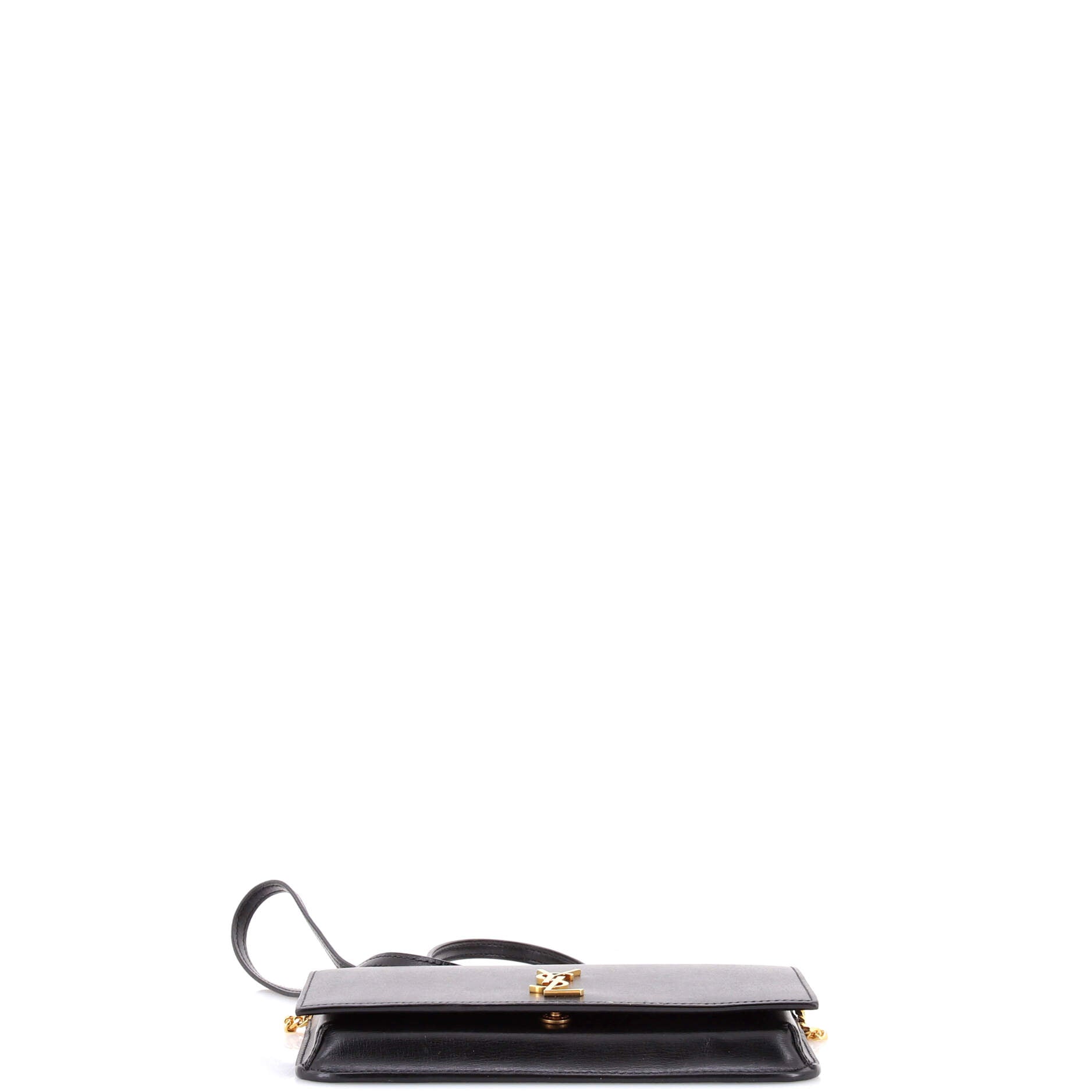 Saint Laurent Classic Monogram Phone Holder Shoulder Bag Leather