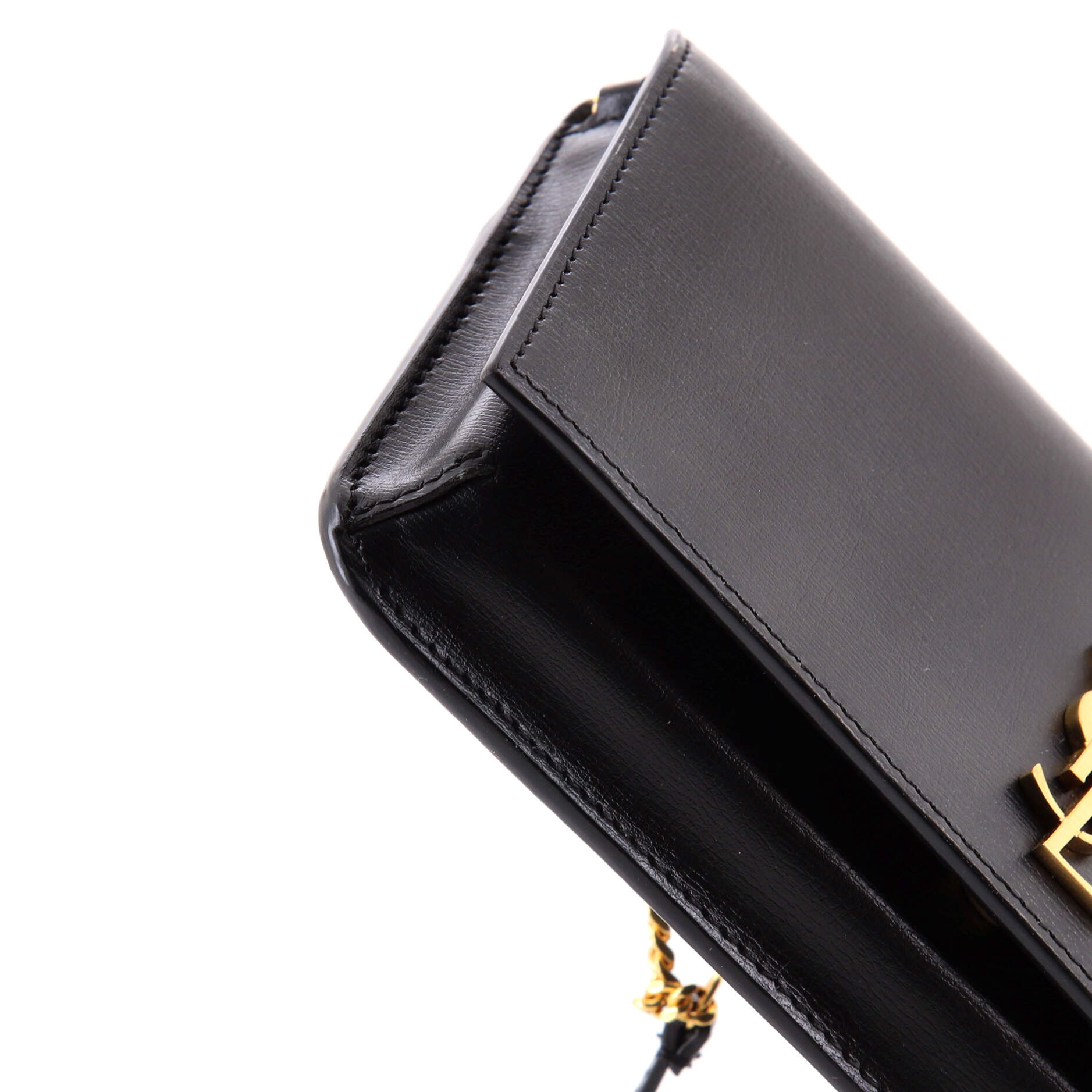 Saint Laurent Classic Monogram Phone Holder Shoulder Bag Leather