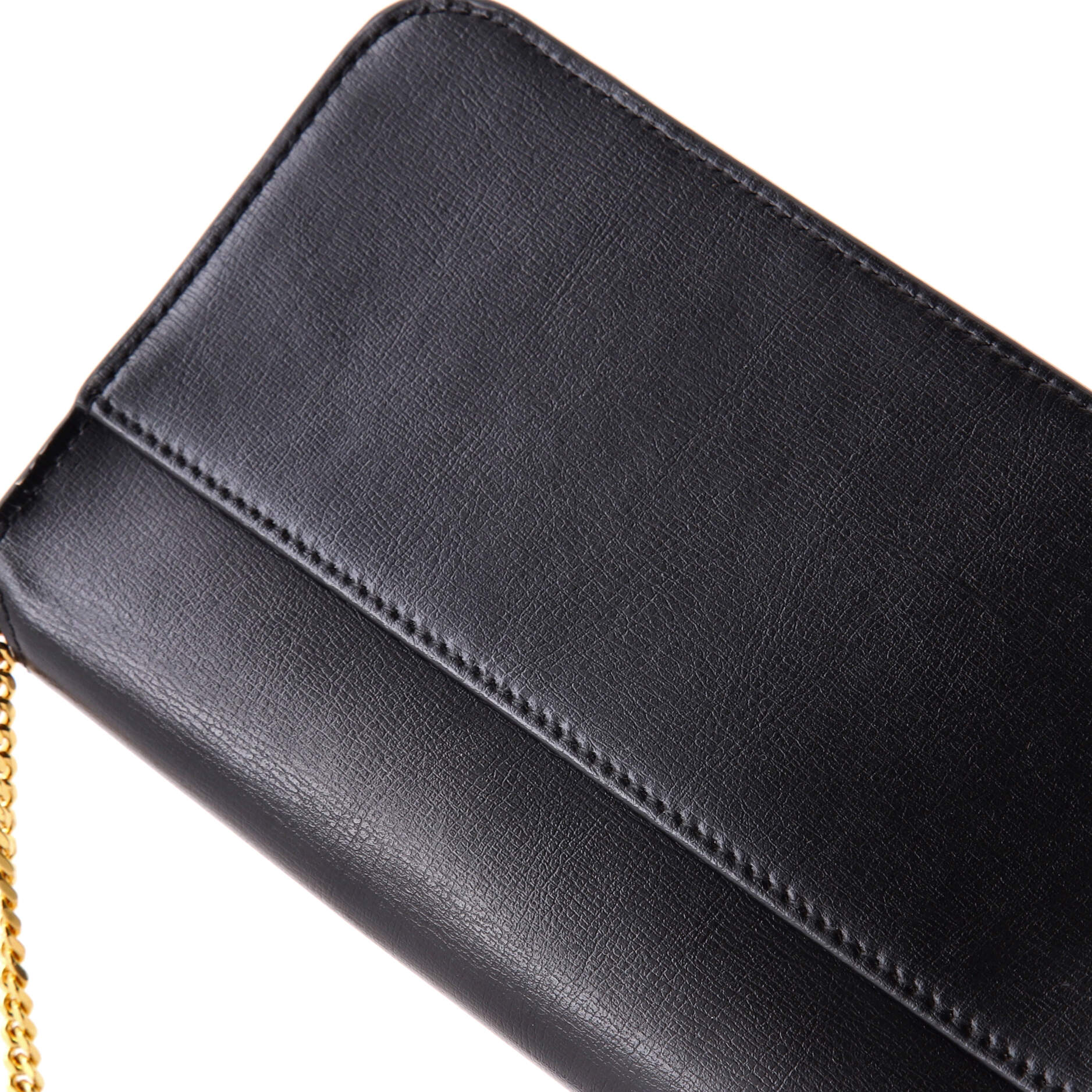 Saint Laurent Classic Monogram Phone Holder Shoulder Bag Leather