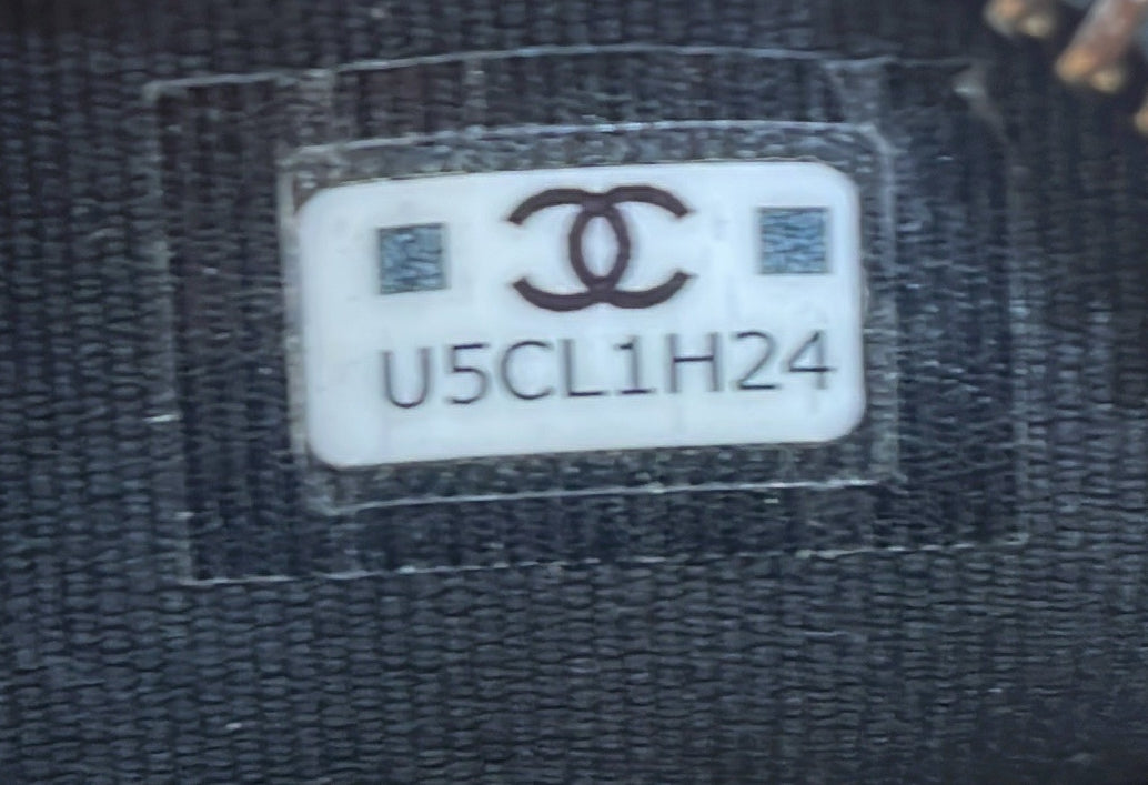 Chanel Classic CC Chain Pocket Backpack Quilted CC Printed Fabric Mini