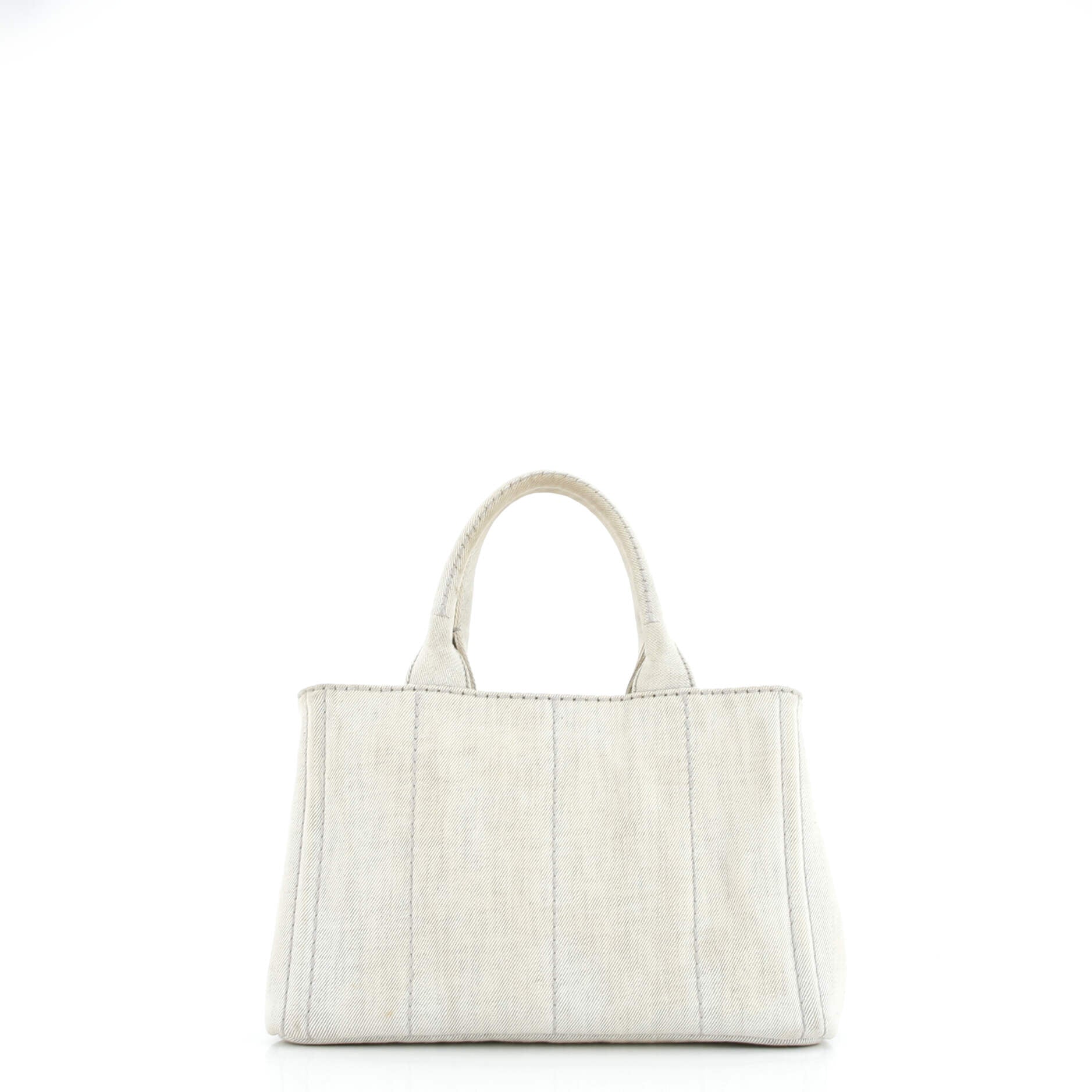 Prada Canapa Convertible Tote Denim Mini