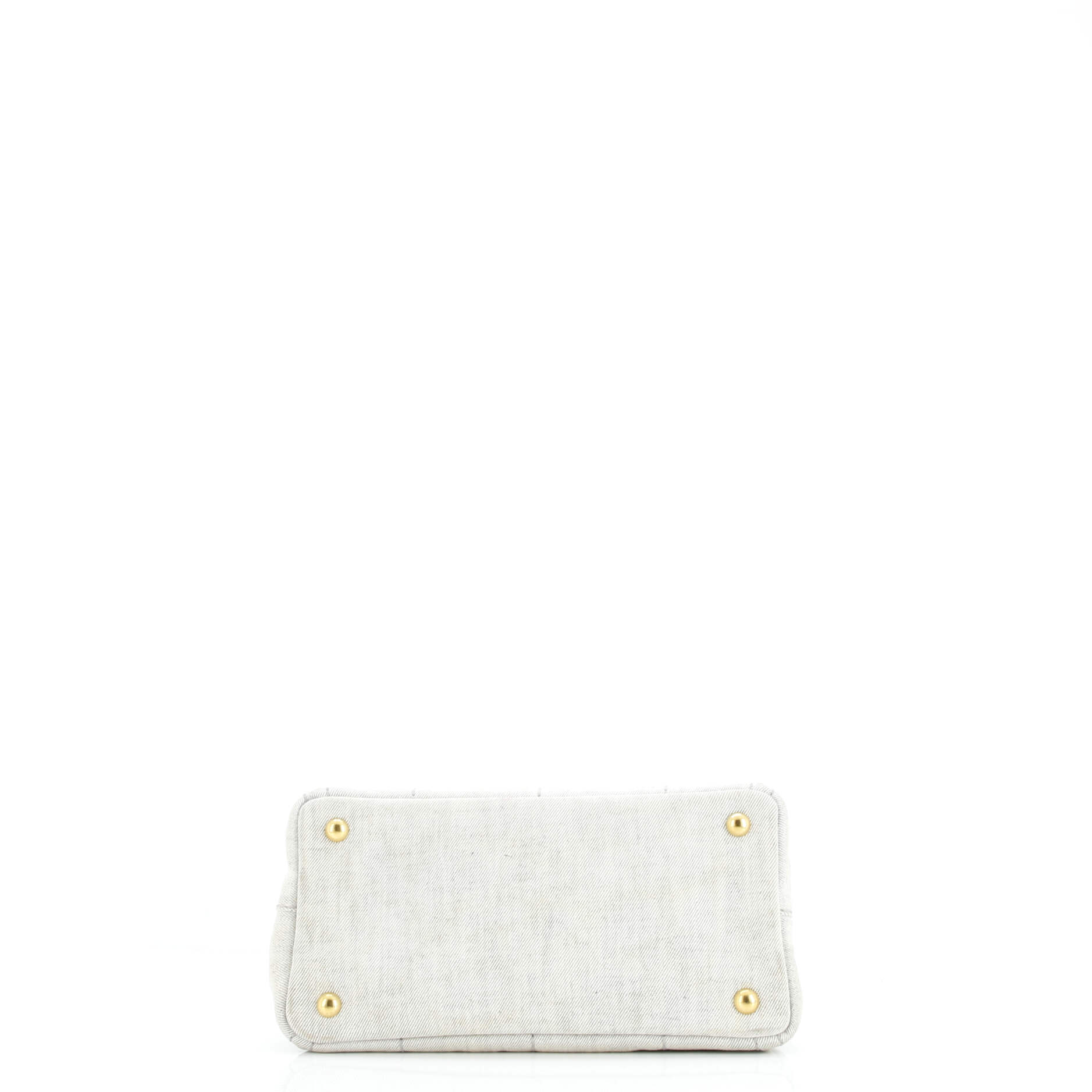 Prada Canapa Convertible Tote Denim Mini