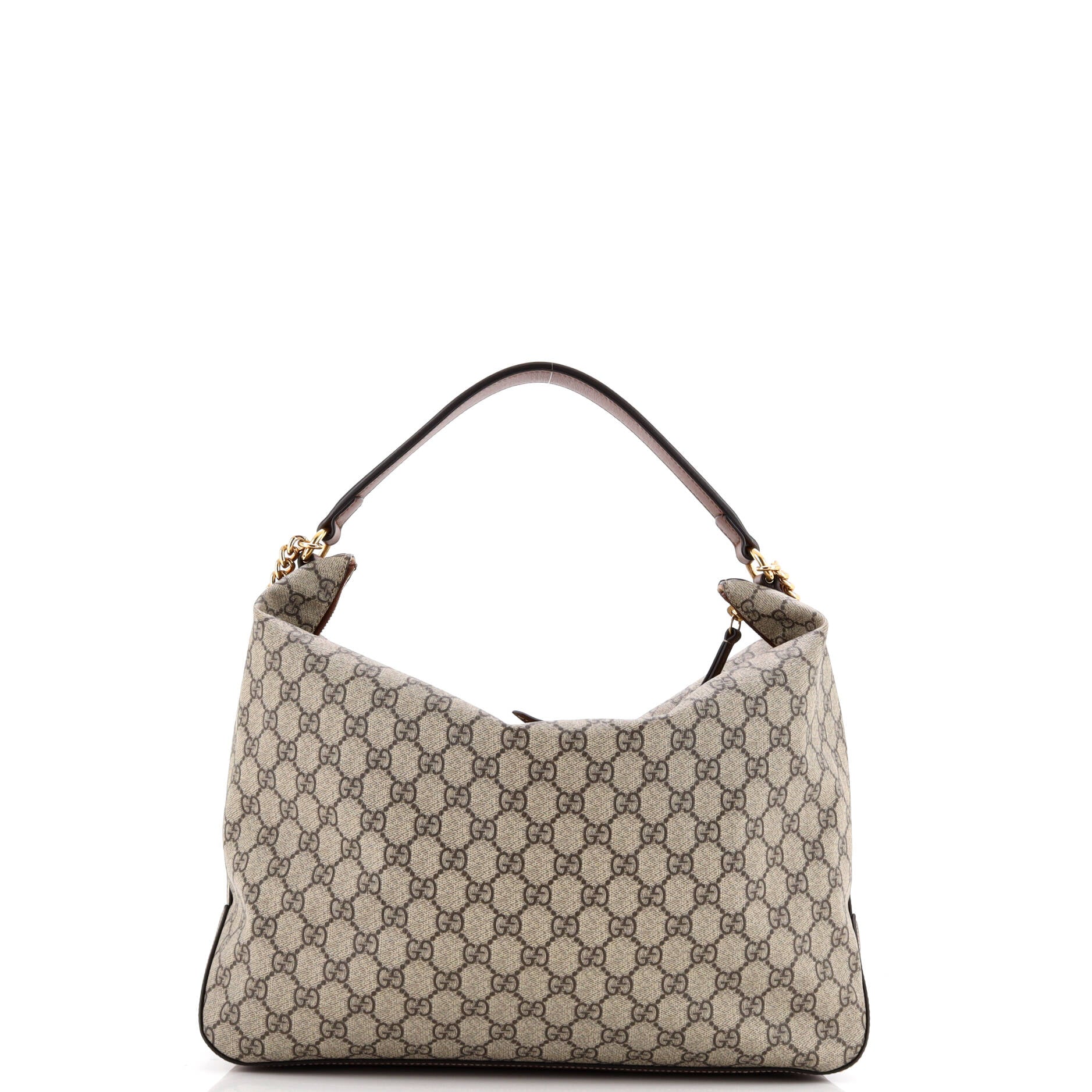 Gucci Chain Hobo GG Coated Canvas Large