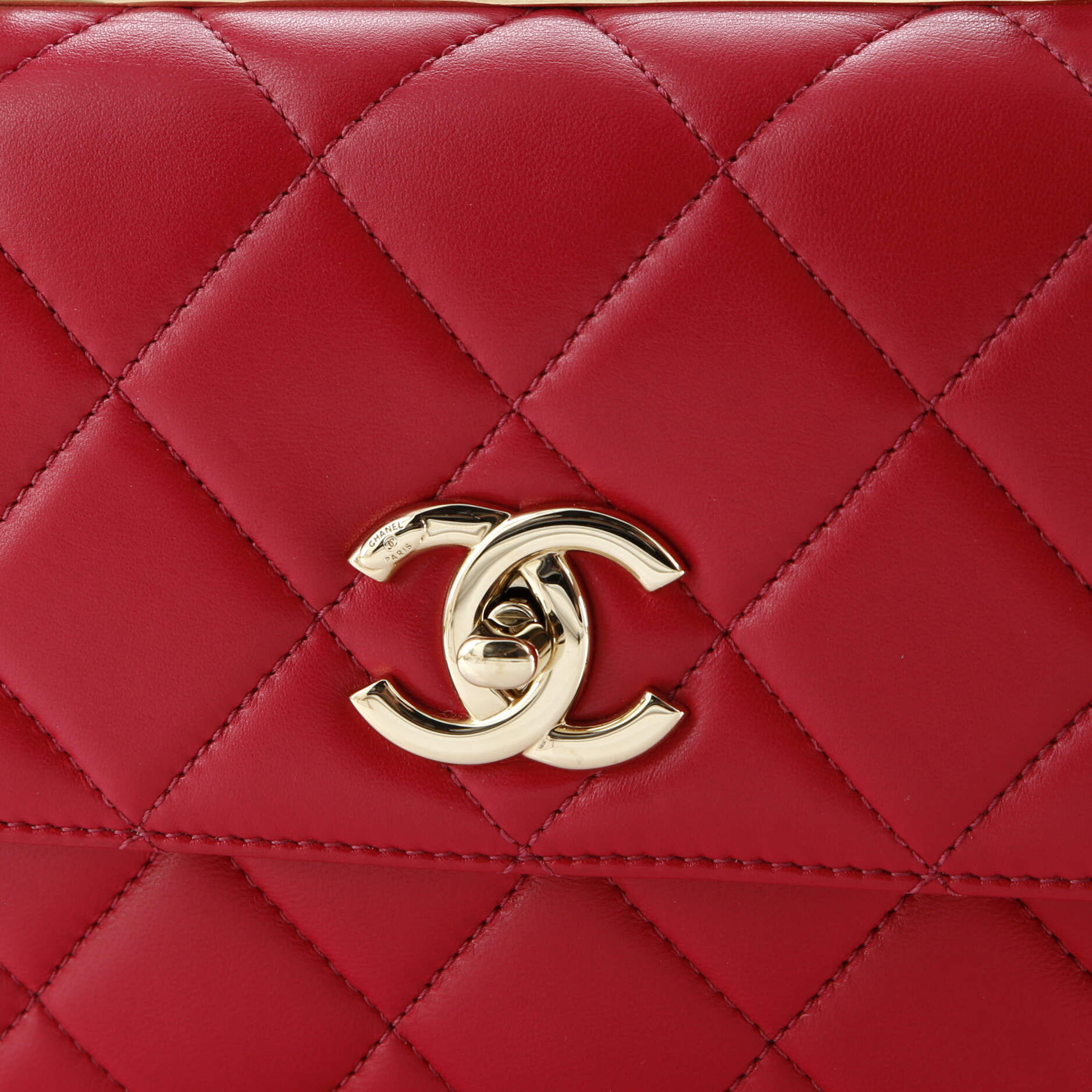 Chanel Trendy CC Top Handle Bag Quilted Lambskin Small