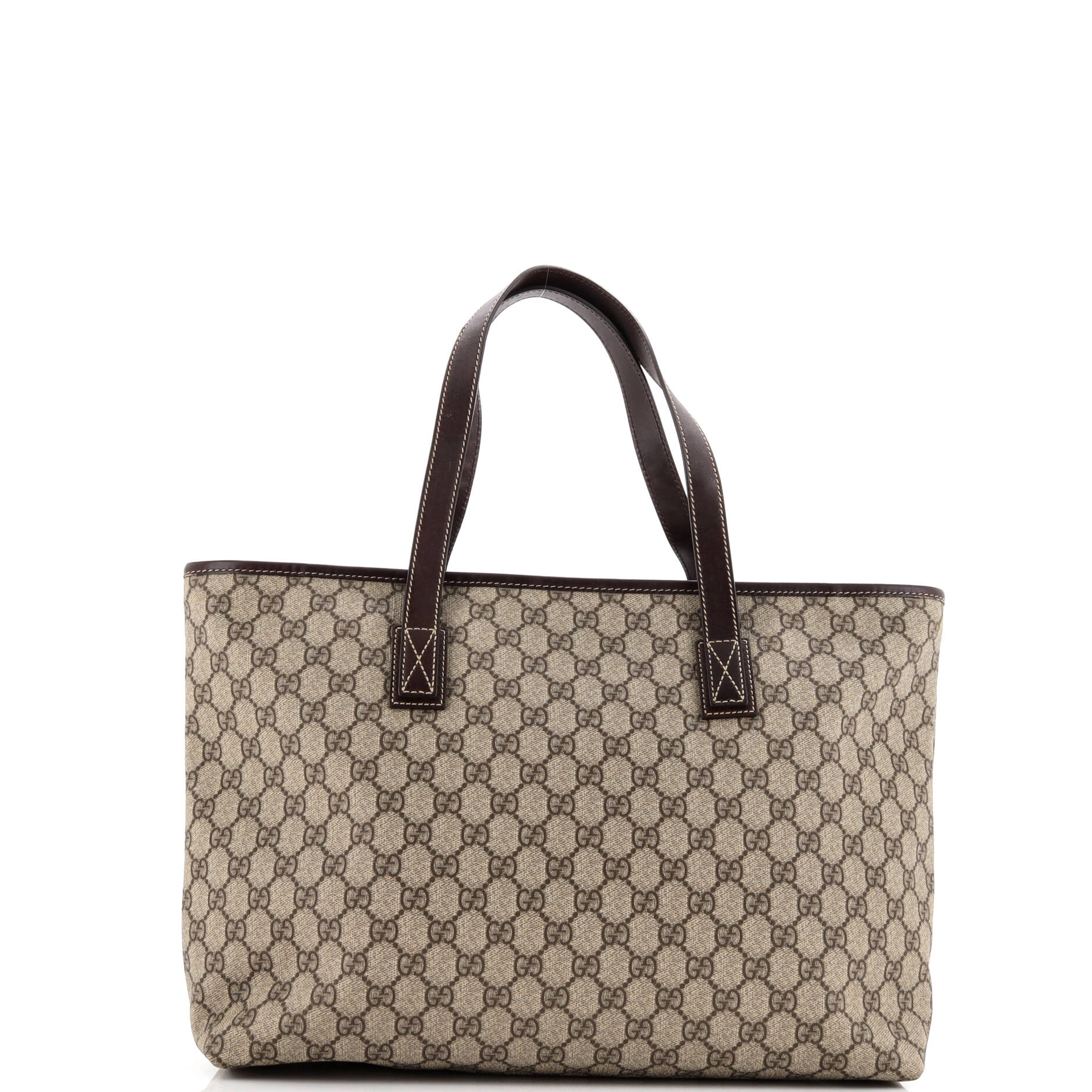 Gucci Plus Tote GG Coated Canvas with Leather Medium