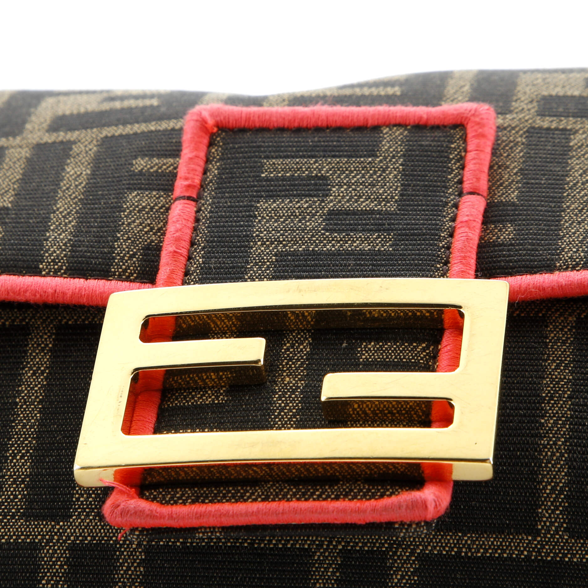 Fendi Baguette NM Bag Zucca Canvas Medium