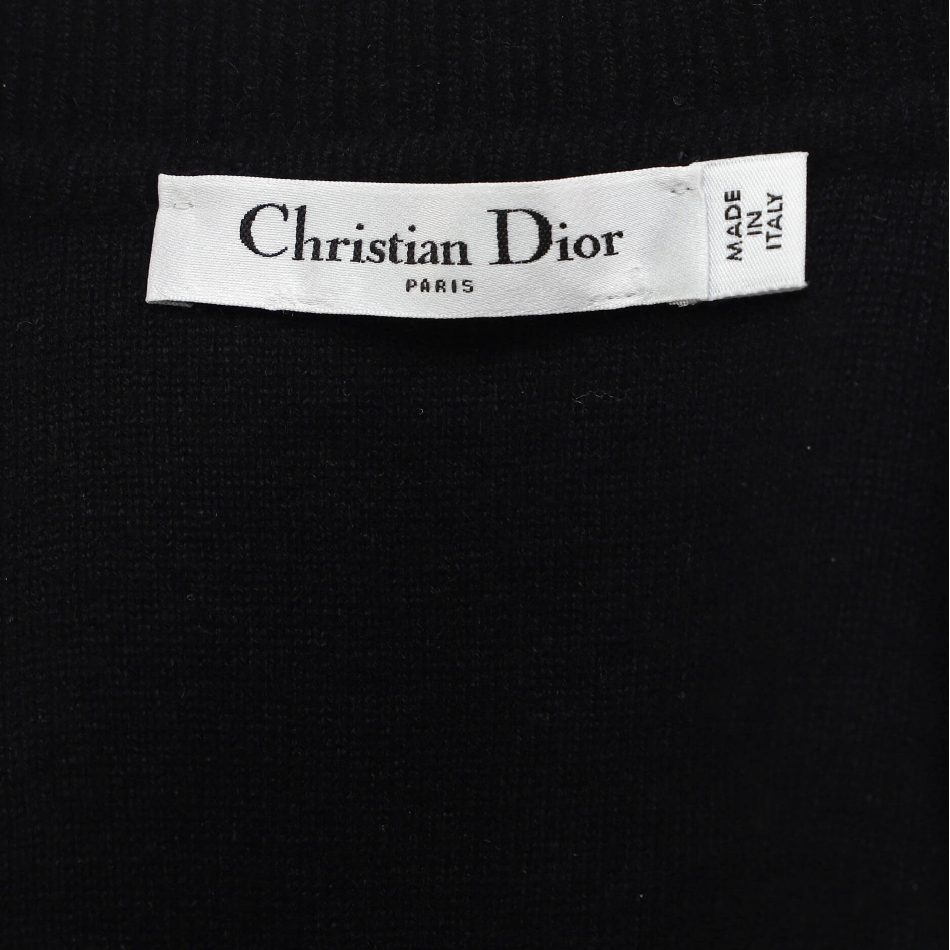 Christian Dior Women's Logo Crewneck Sweater Cashmere Blend