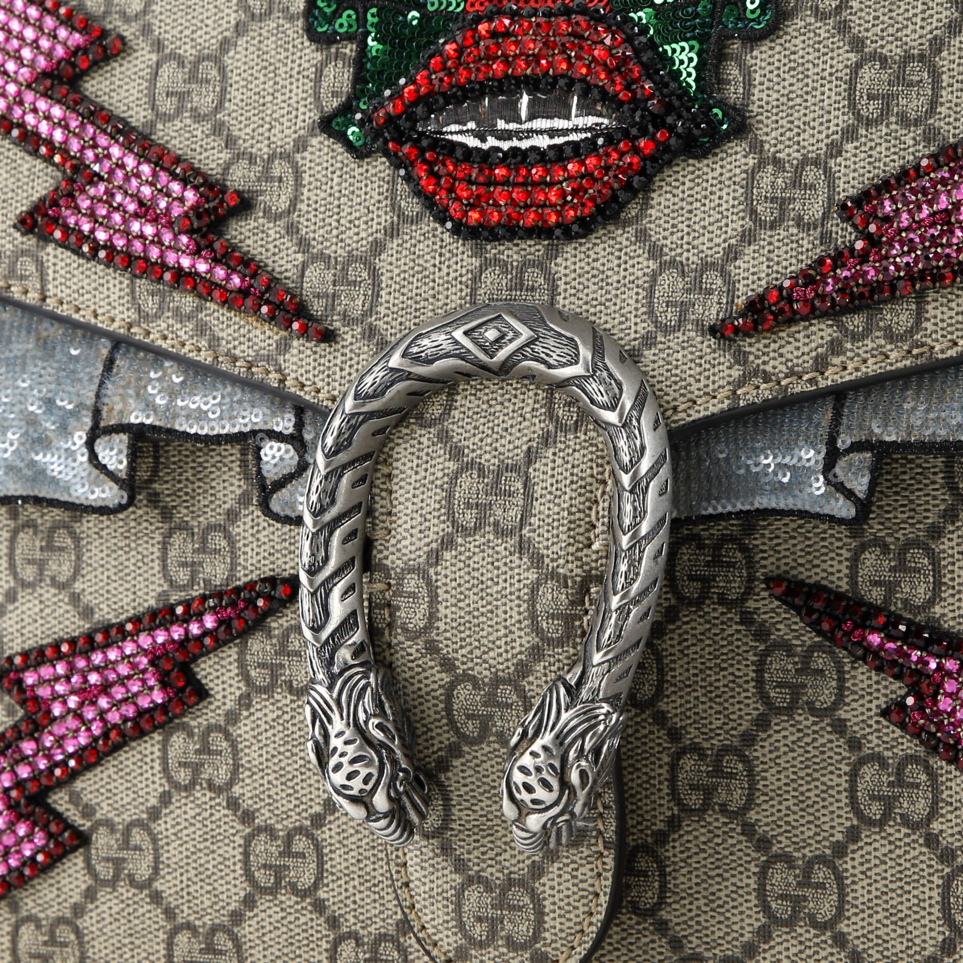 Gucci Dionysus Bag Embellished GG Coated Canvas Medium