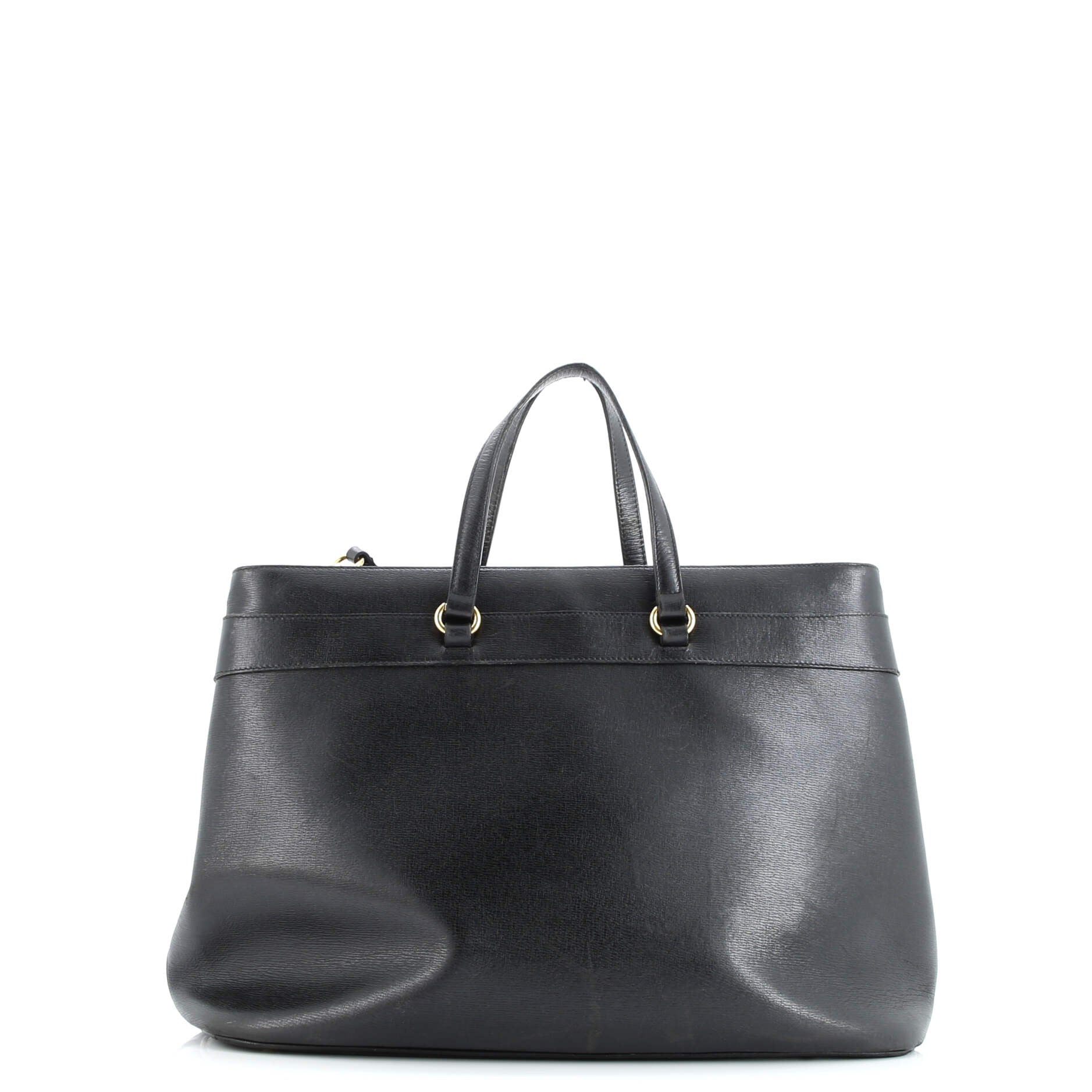 Gucci Bright Bit Convertible Tote Leather Large