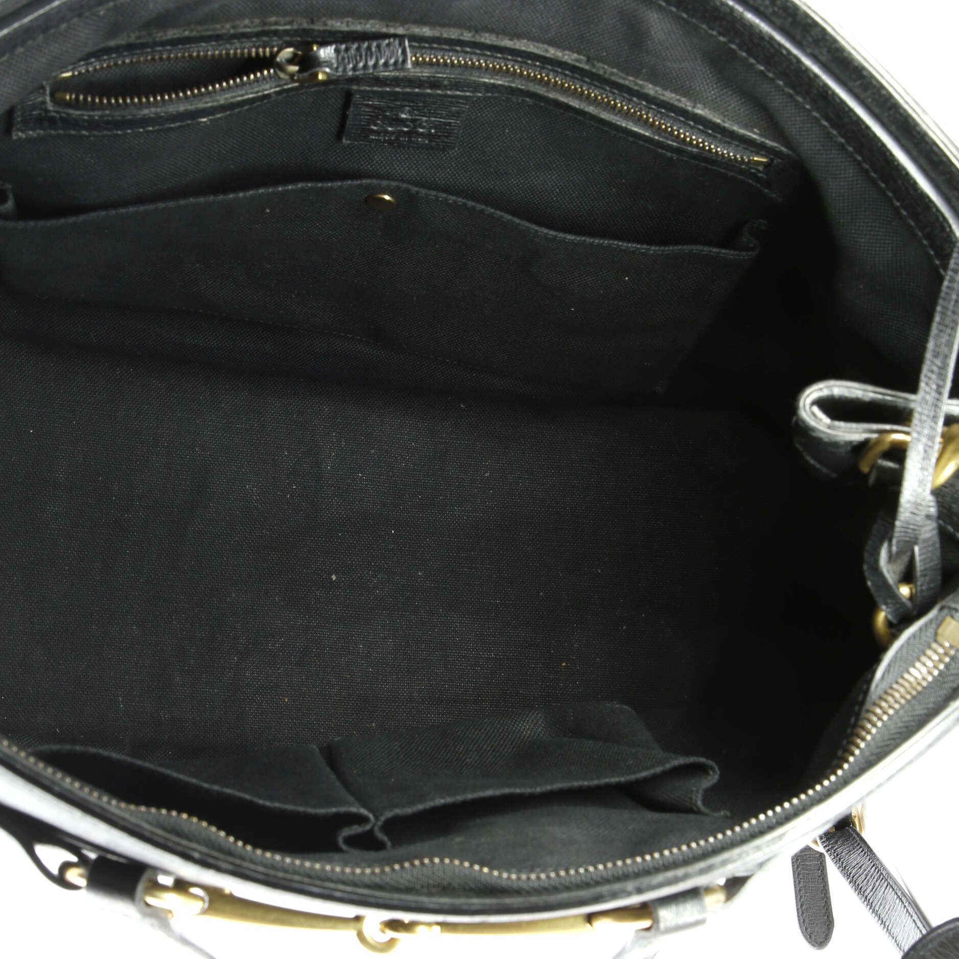 Gucci Bright Bit Convertible Tote Leather Large