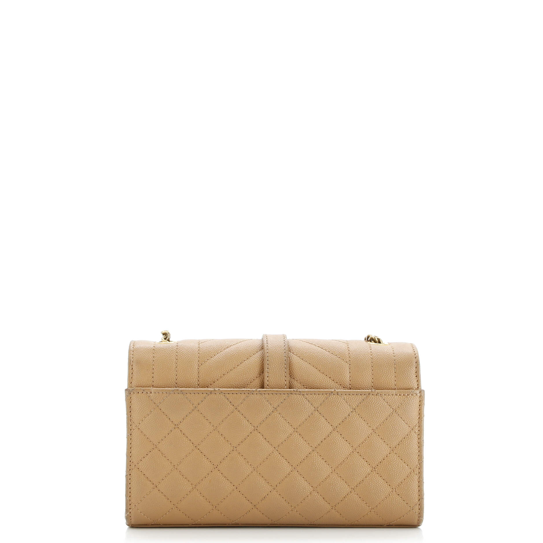 Saint Laurent Classic Monogram Envelope Satchel Mixed Matelasse Leather Small