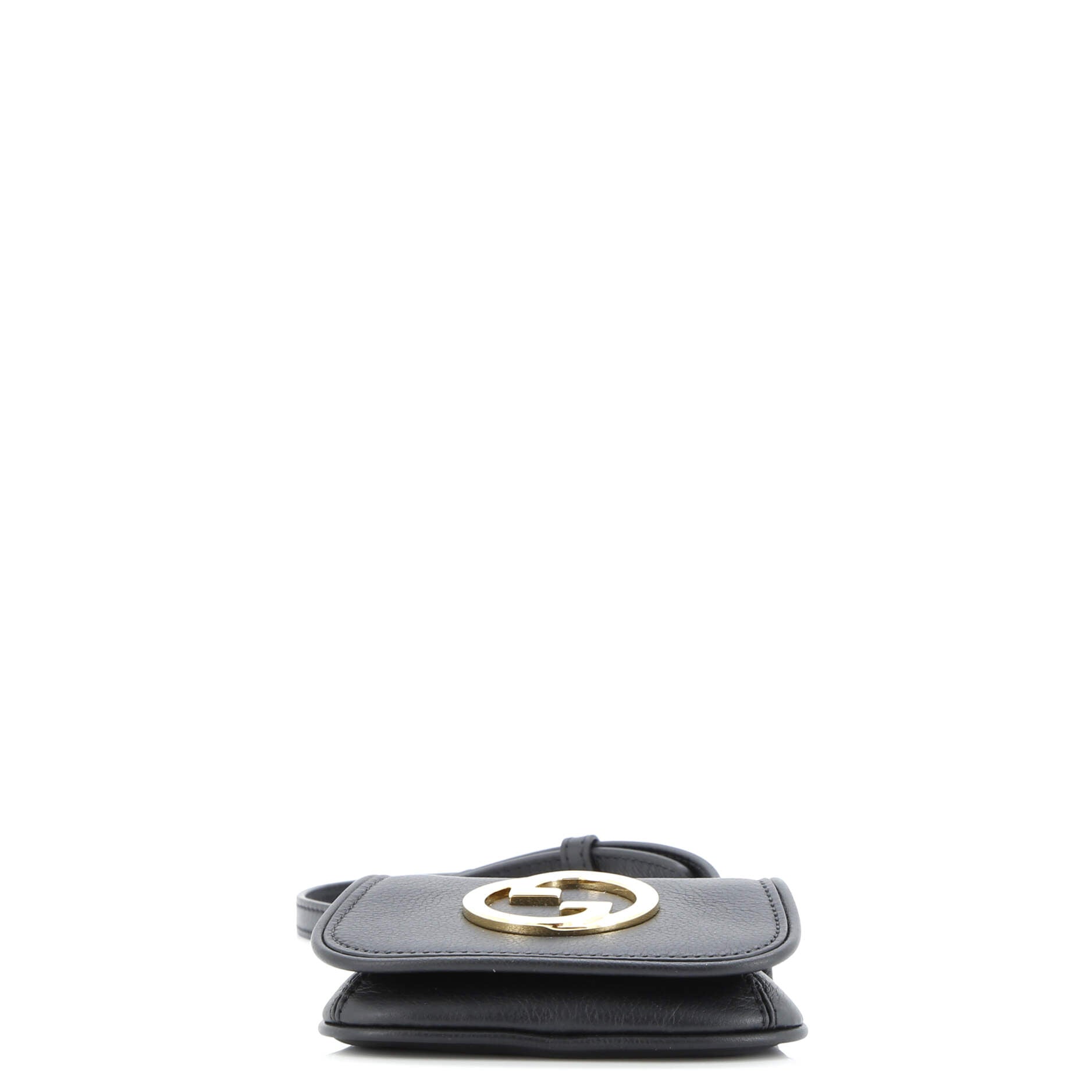 Gucci Blondie NM Card Case Wallet with Strap Leather