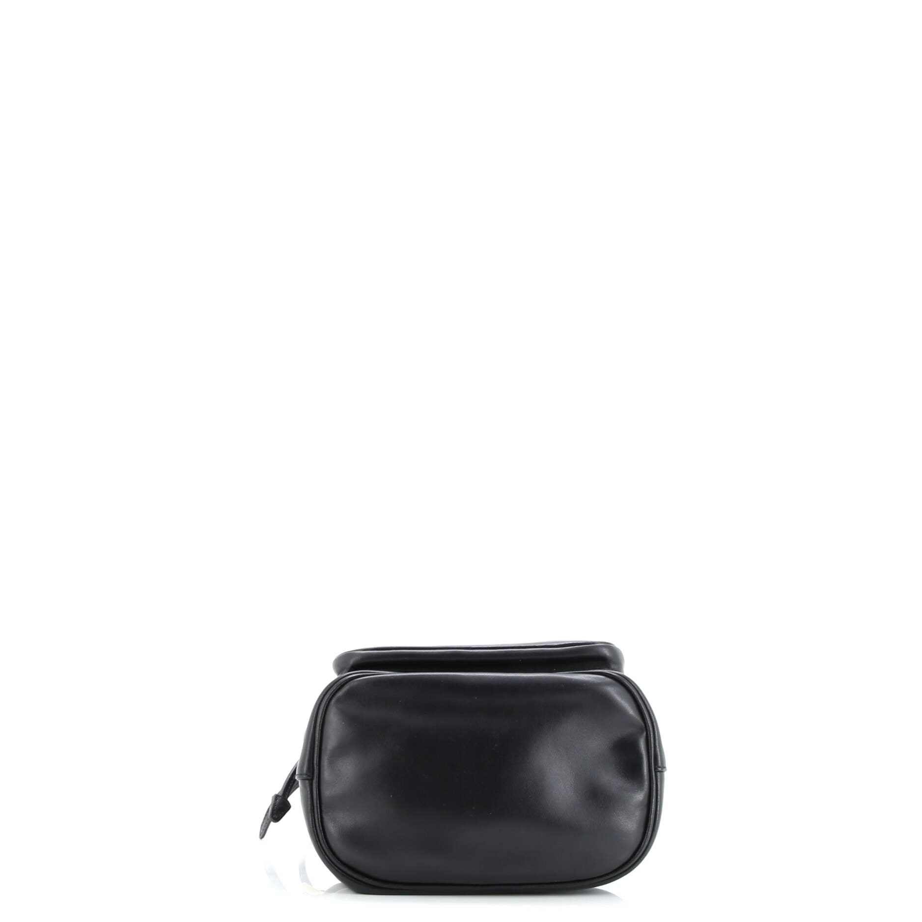 Prada Drawstring Pocket Bucket Bag Soft Calf Small