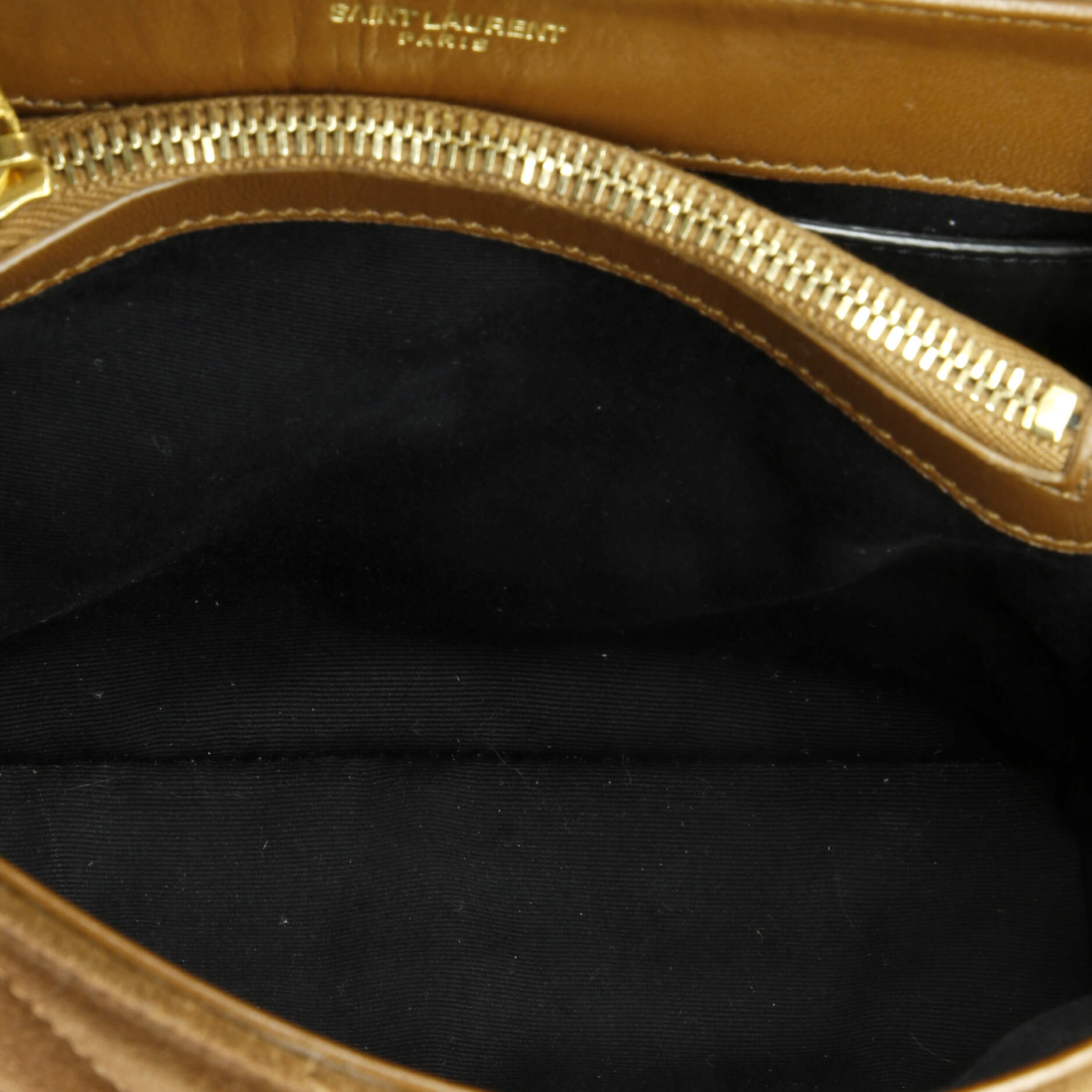Saint Laurent Loulou Shoulder Bag Matelasse Chevron Suede Small