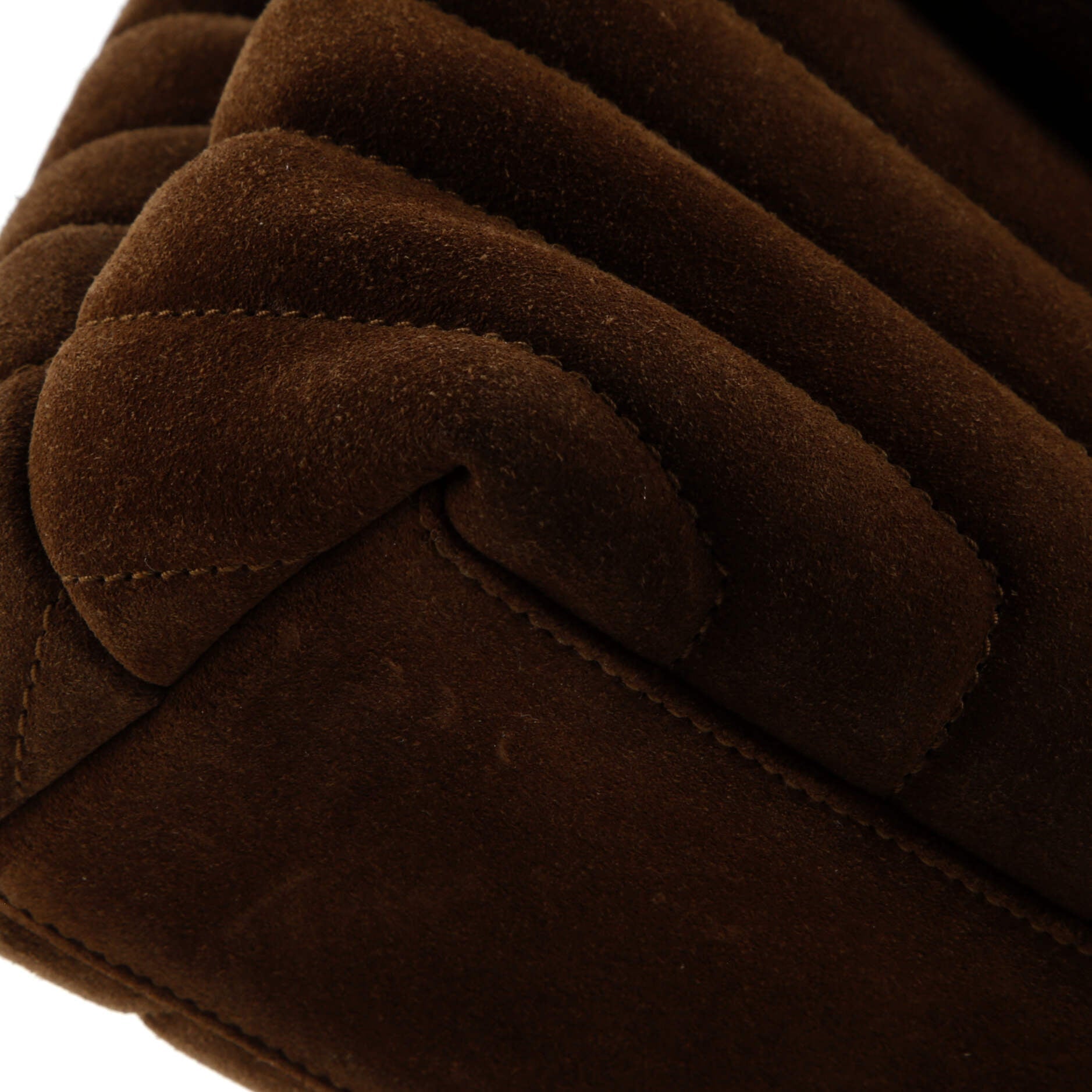 Saint Laurent Loulou Shoulder Bag Matelasse Chevron Suede Small