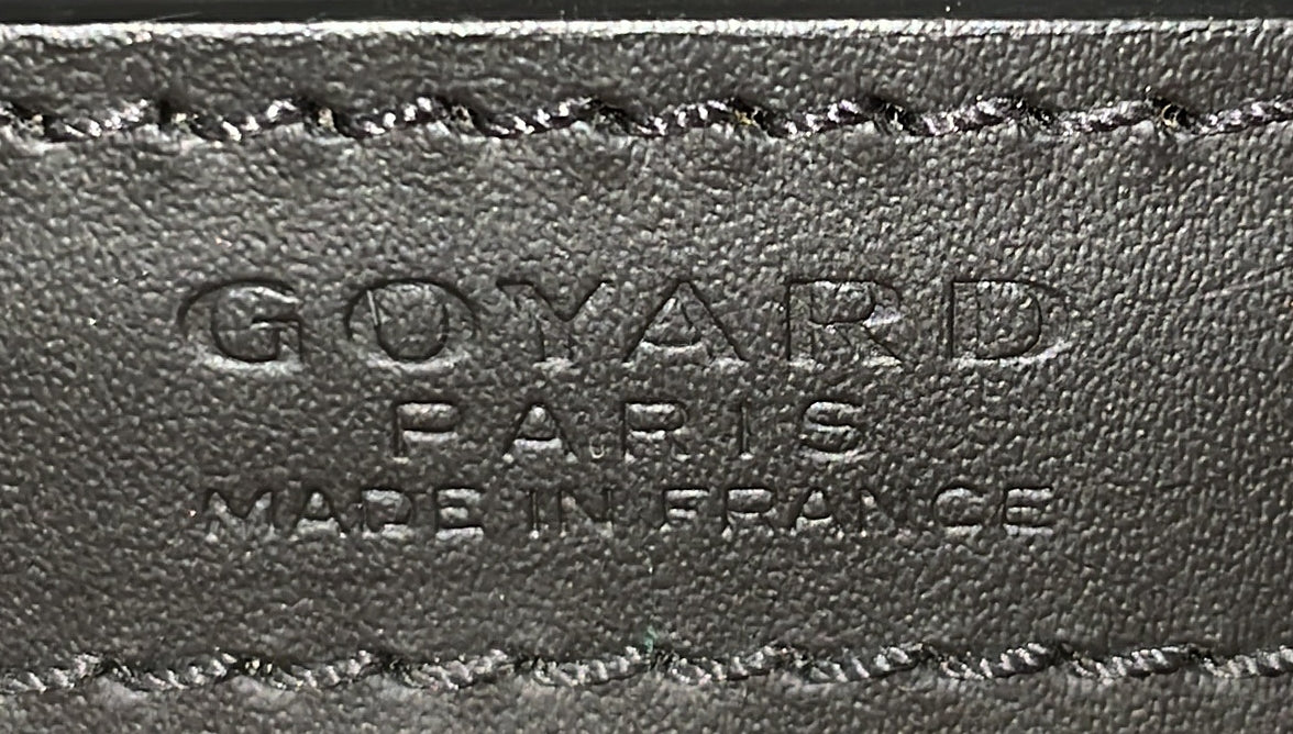 Goyard Saigon Top Handle Bag Coated Canvas with Leather PM